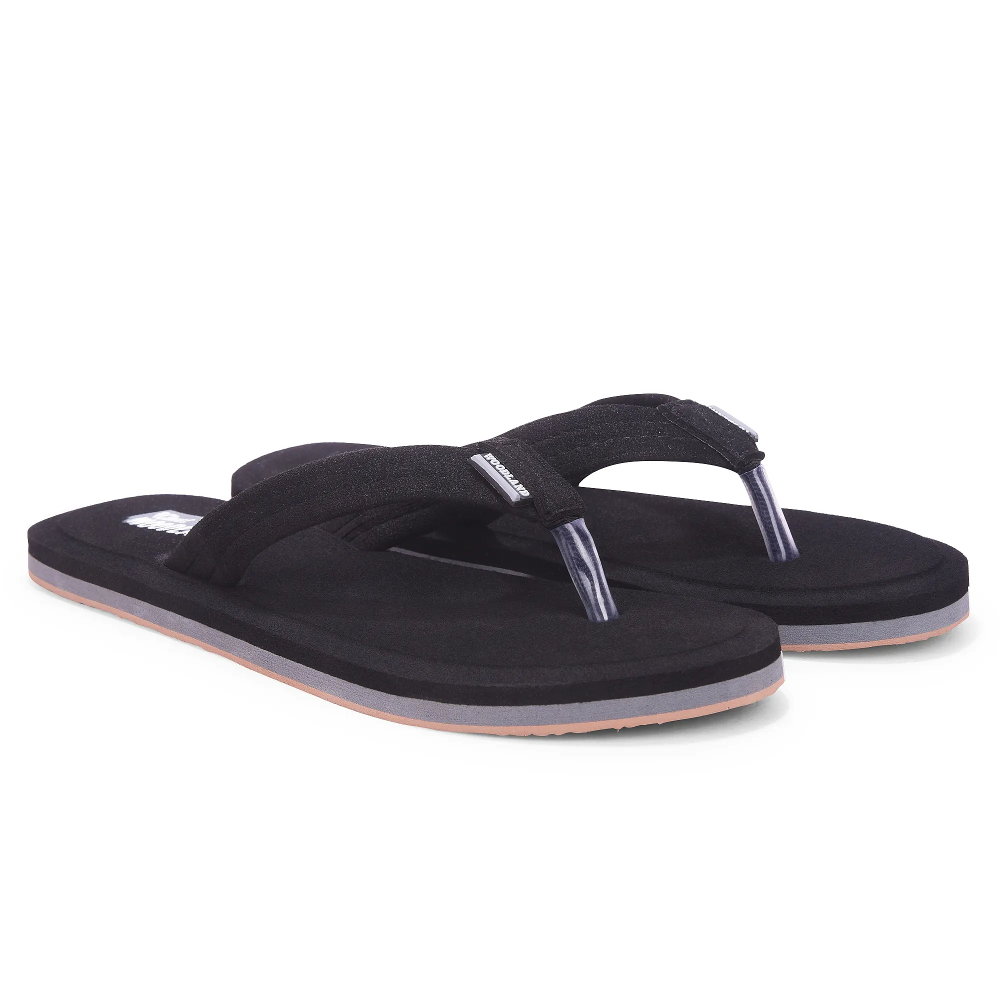 Woodland Women’S Black Comfort Flip-Flop Slippers - Thumbnail 7