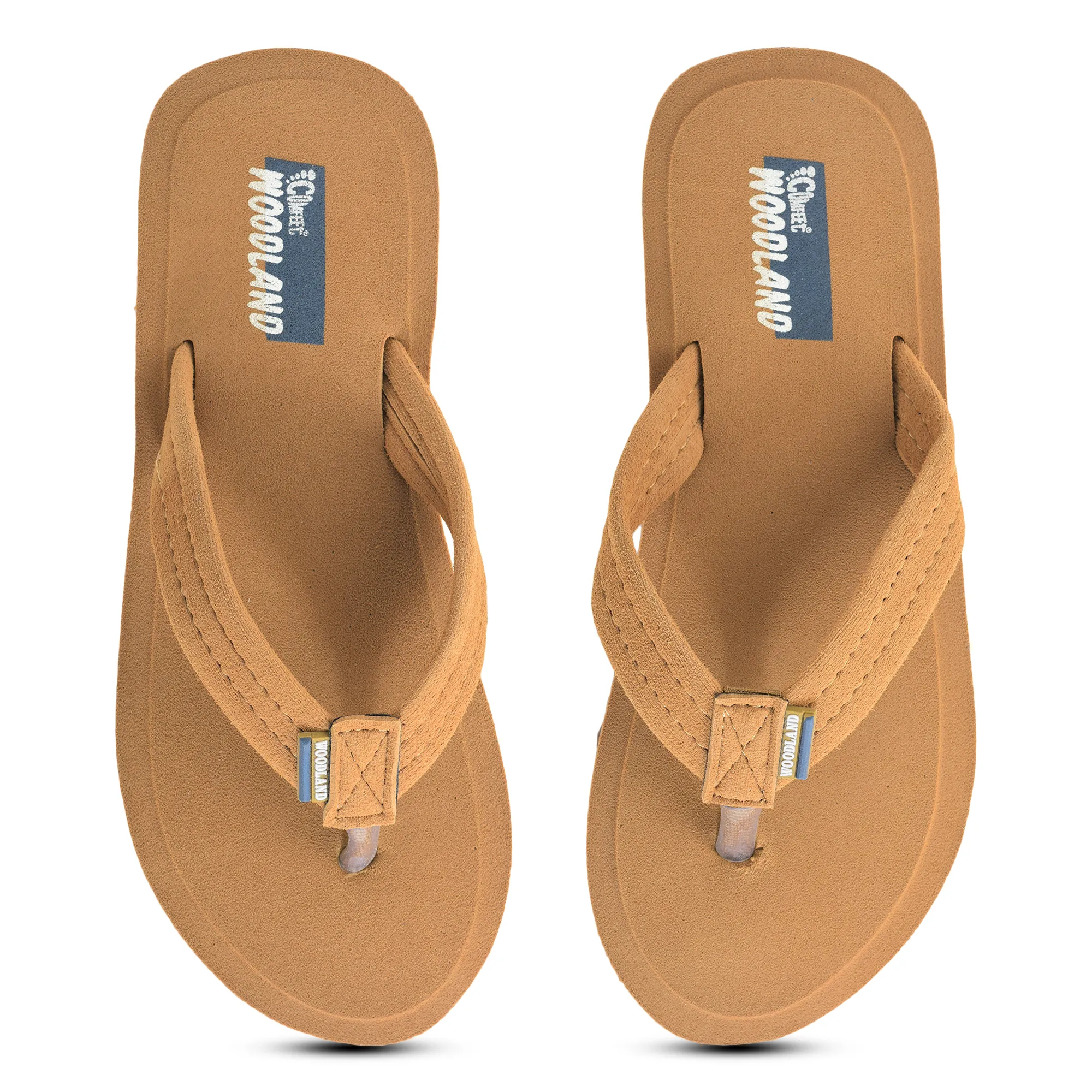 Woodland Women'S Camel Comfort Flip-Flop Slippers - Thumbnail 5