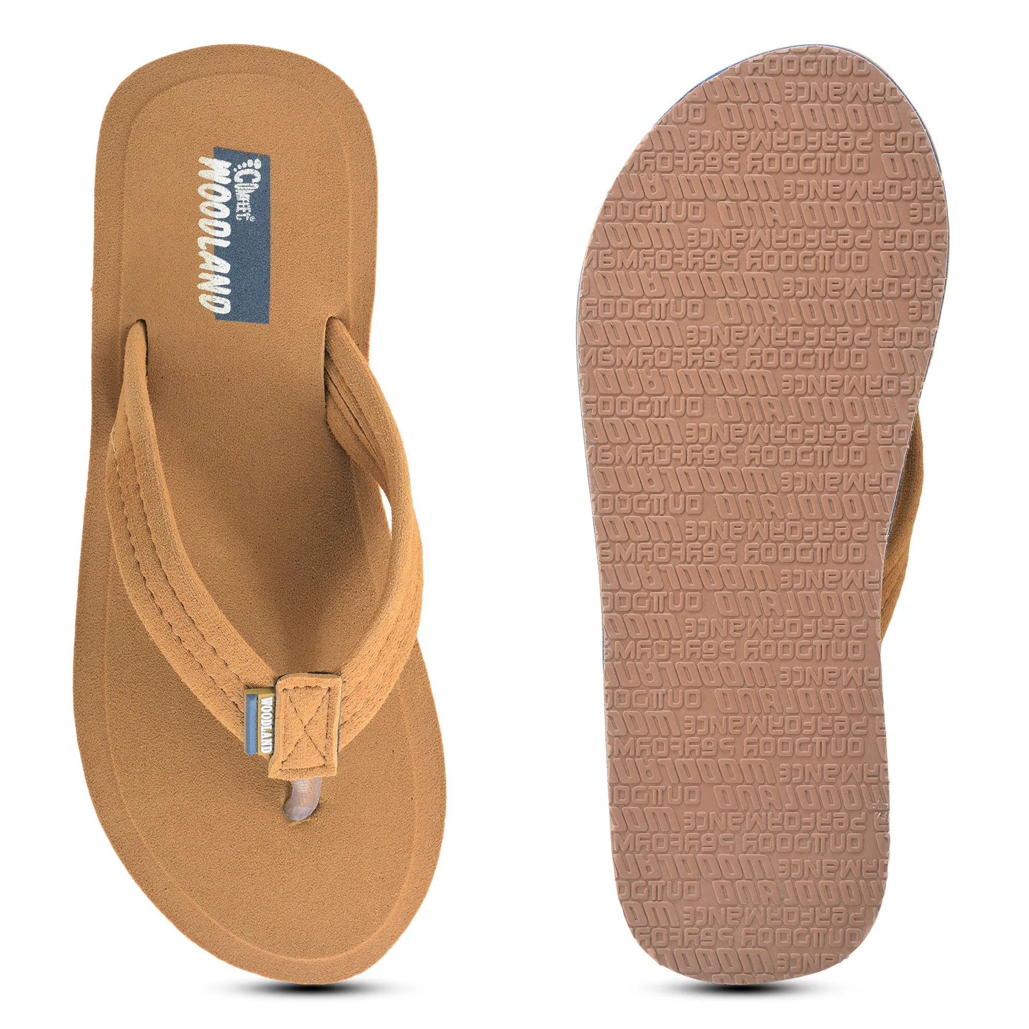 Woodland Women'S Camel Comfort Flip-Flop Slippers - Thumbnail 9