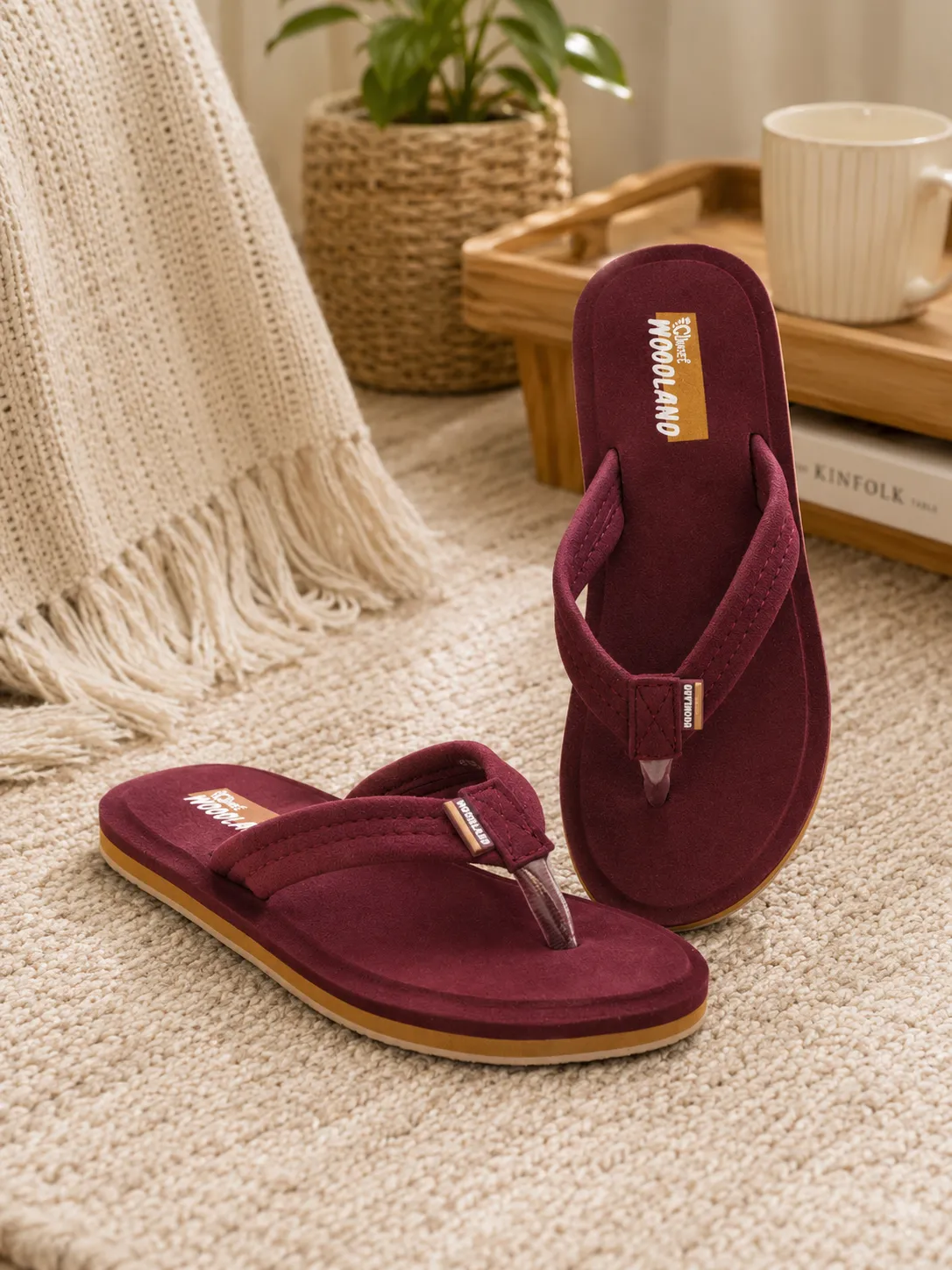 woodland-women-s-maroon-comfort-flip-flop-slippers