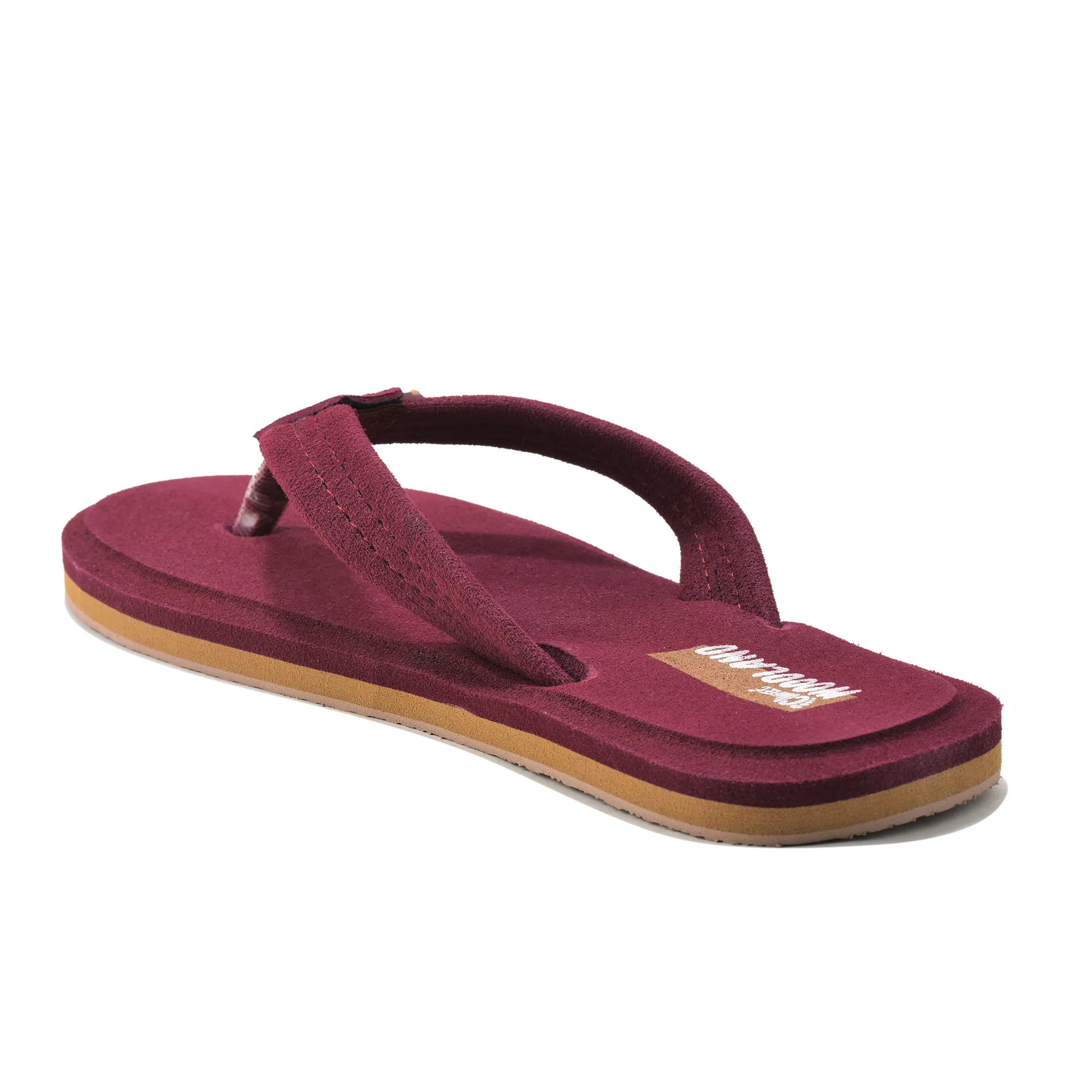 Woodland Women'S Maroon Comfort Flip-Flop Slippers - Thumbnail 7