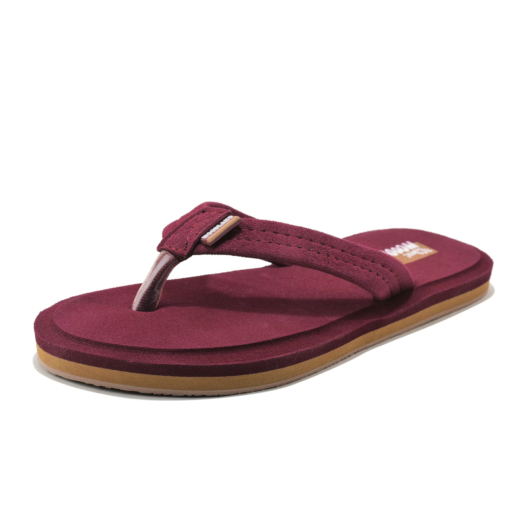 Woodland Women'S Maroon Comfort Flip-Flop Slippers - Thumbnail 11
