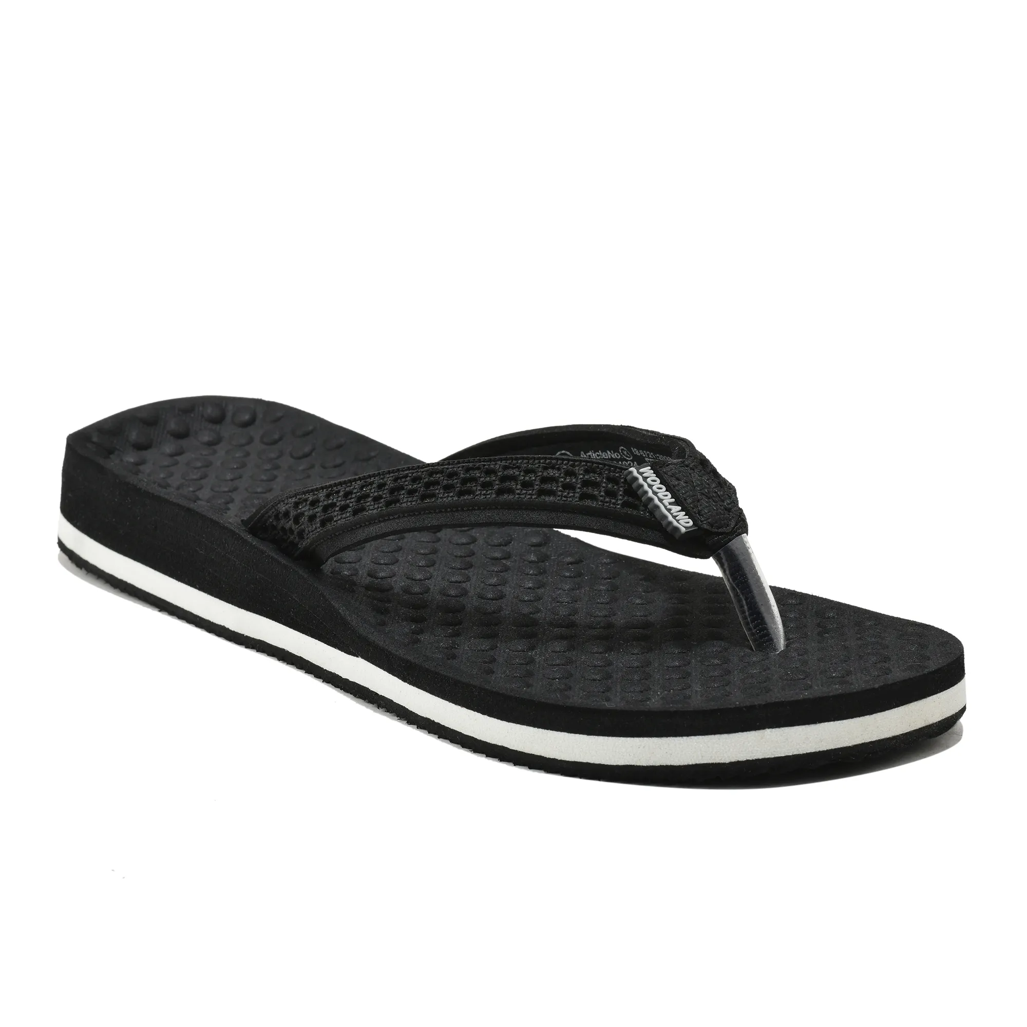 Woodland Women'S Black Casual Comfort Flip-Flop Slippers - Thumbnail 3