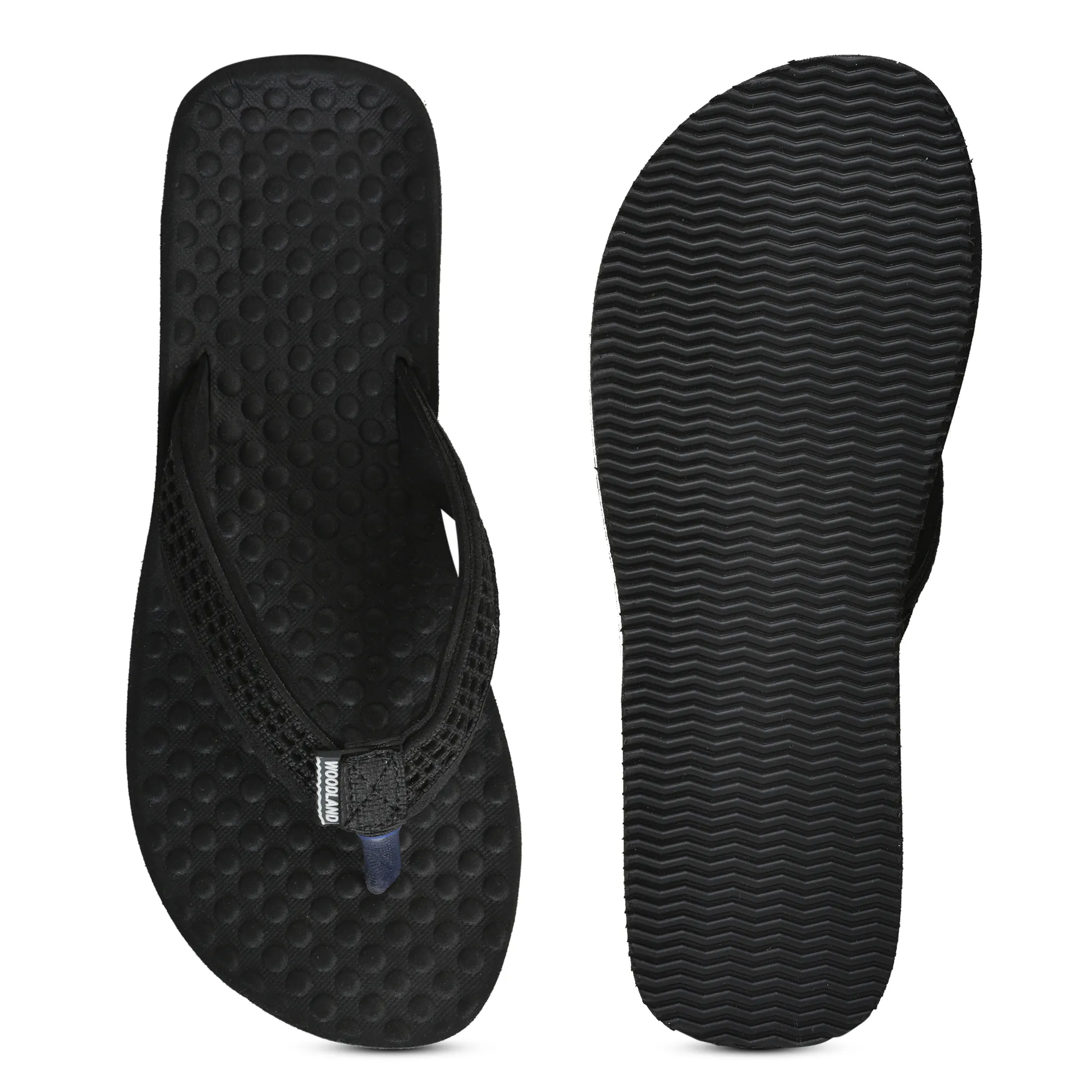 Woodland Women'S Black Casual Comfort Flip-Flop Slippers - Thumbnail 9
