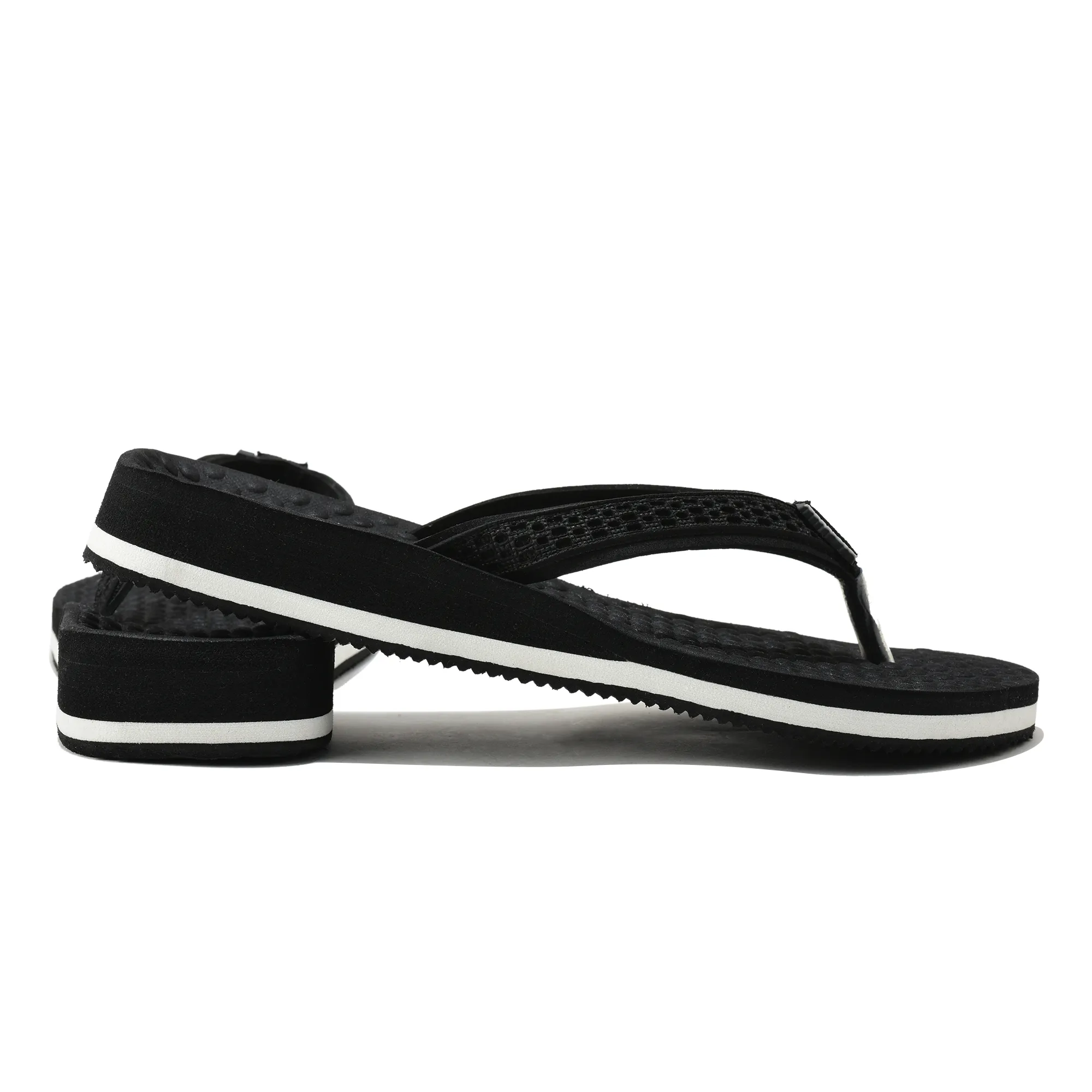 Woodland Women'S Black Casual Comfort Flip-Flop Slippers - Thumbnail 10