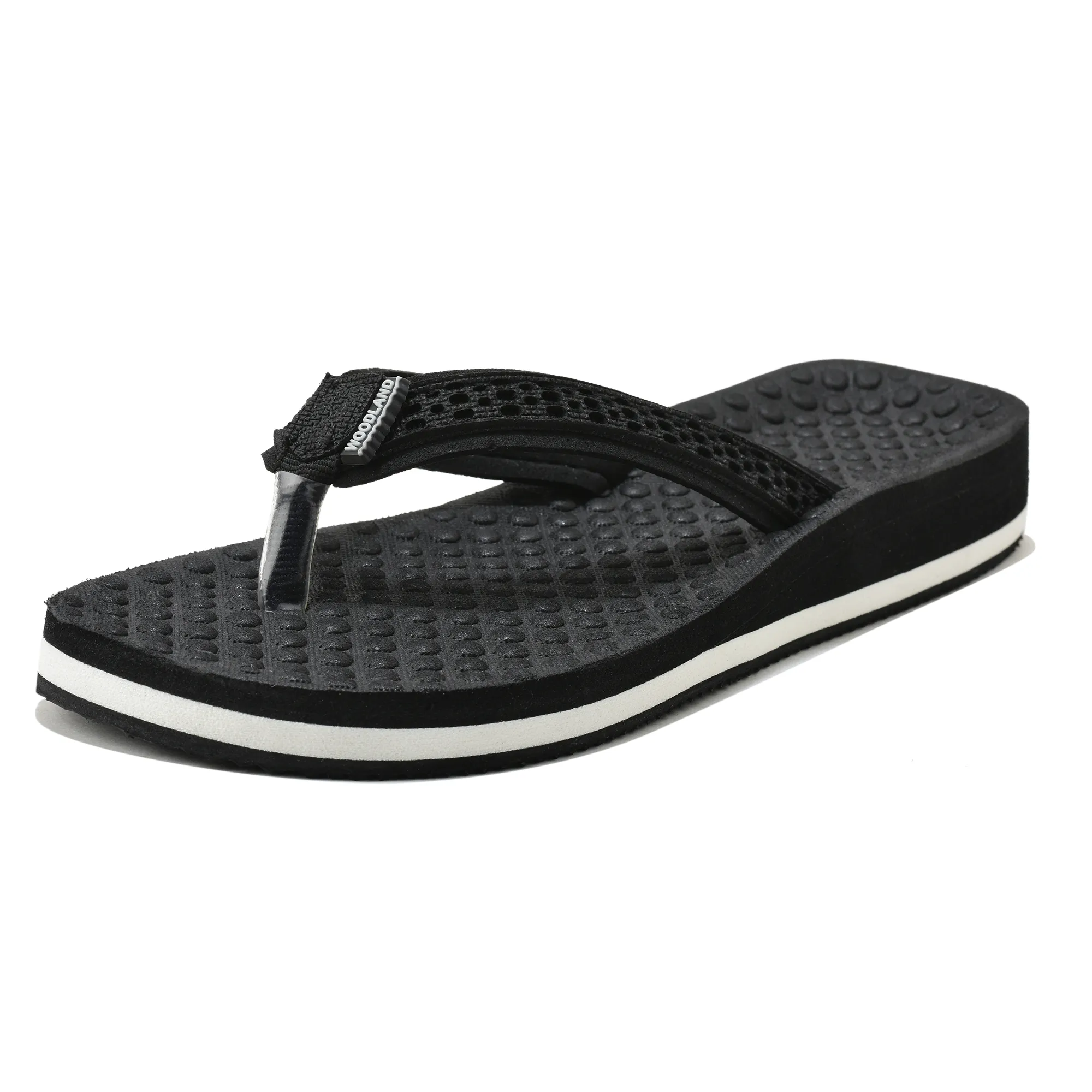 Woodland Women'S Black Casual Comfort Flip-Flop Slippers - Thumbnail 11