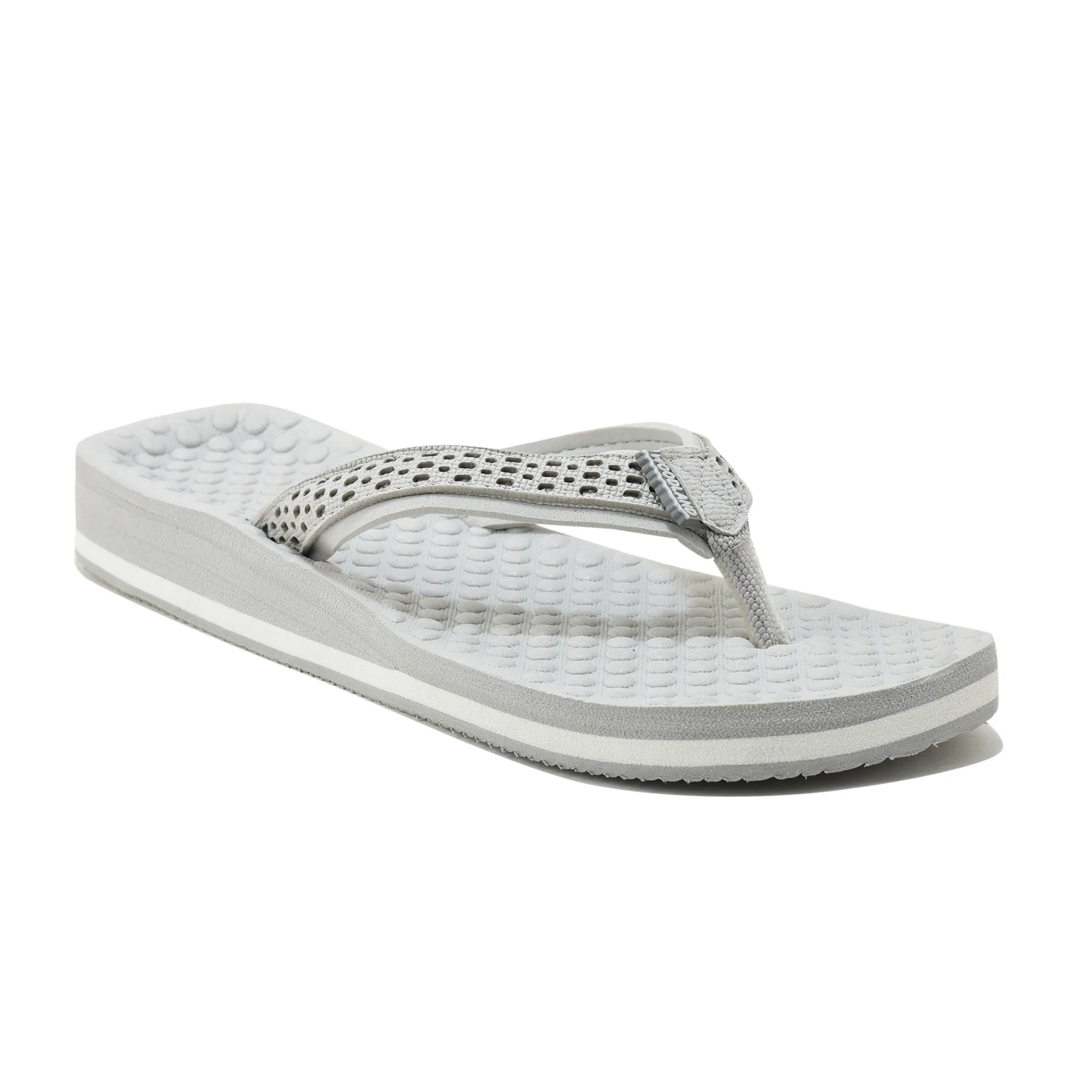 Woodland Women'S LGrey Casual Comfort Flip-Flop Slippers - Thumbnail 3