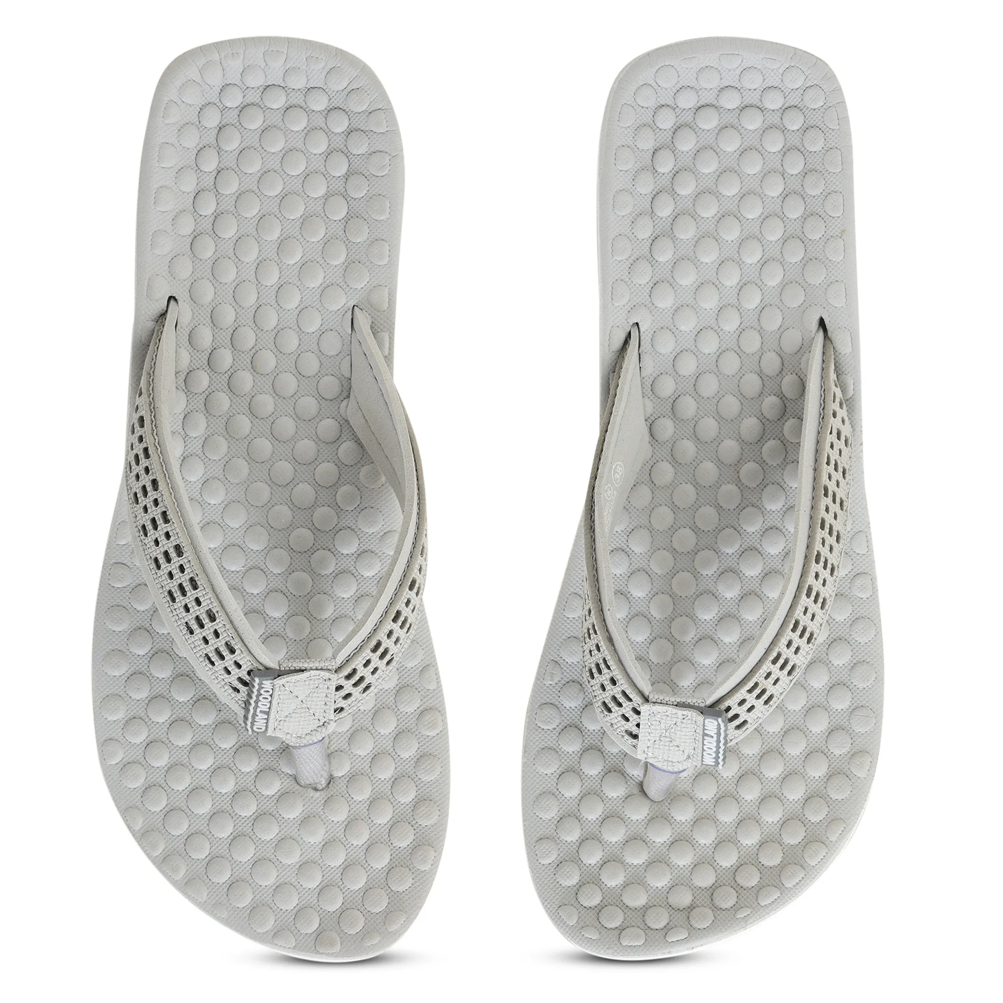 Woodland Women'S LGrey Casual Comfort Flip-Flop Slippers - Thumbnail 5