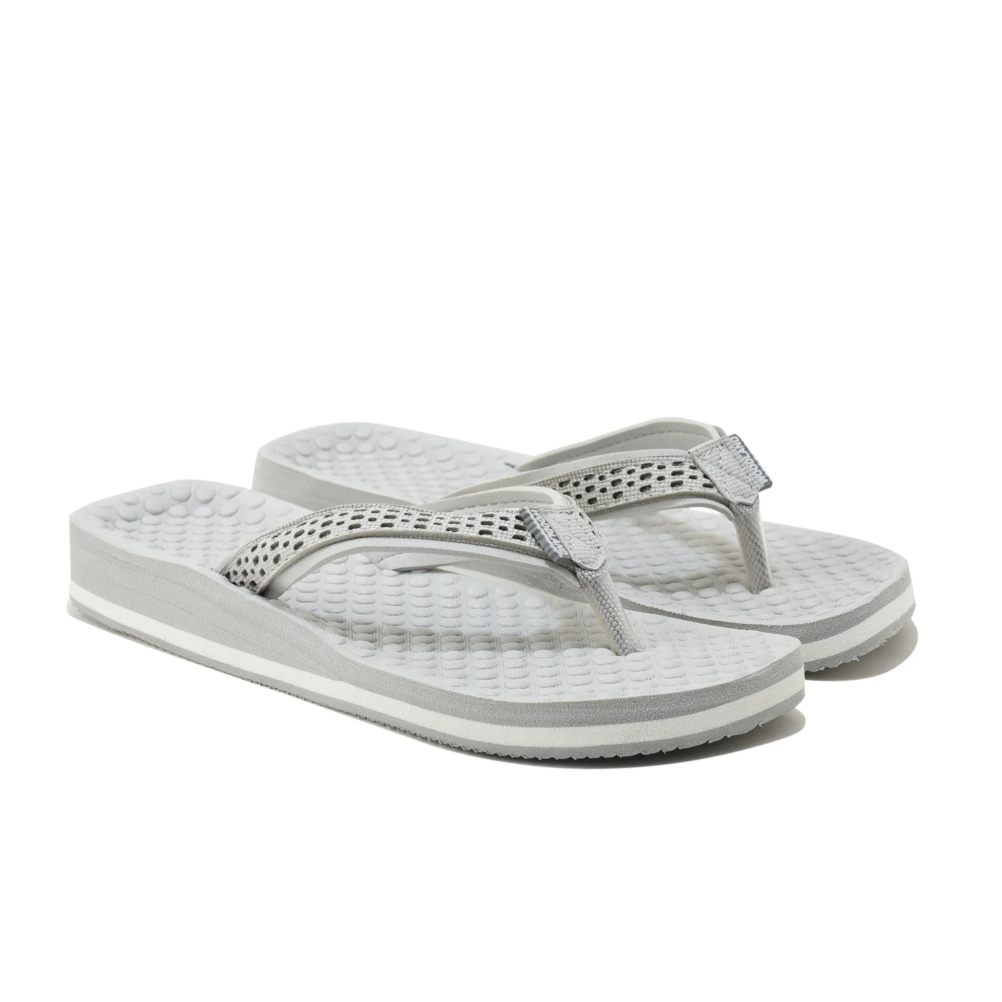 Woodland Women'S LGrey Casual Comfort Flip-Flop Slippers - Thumbnail 8