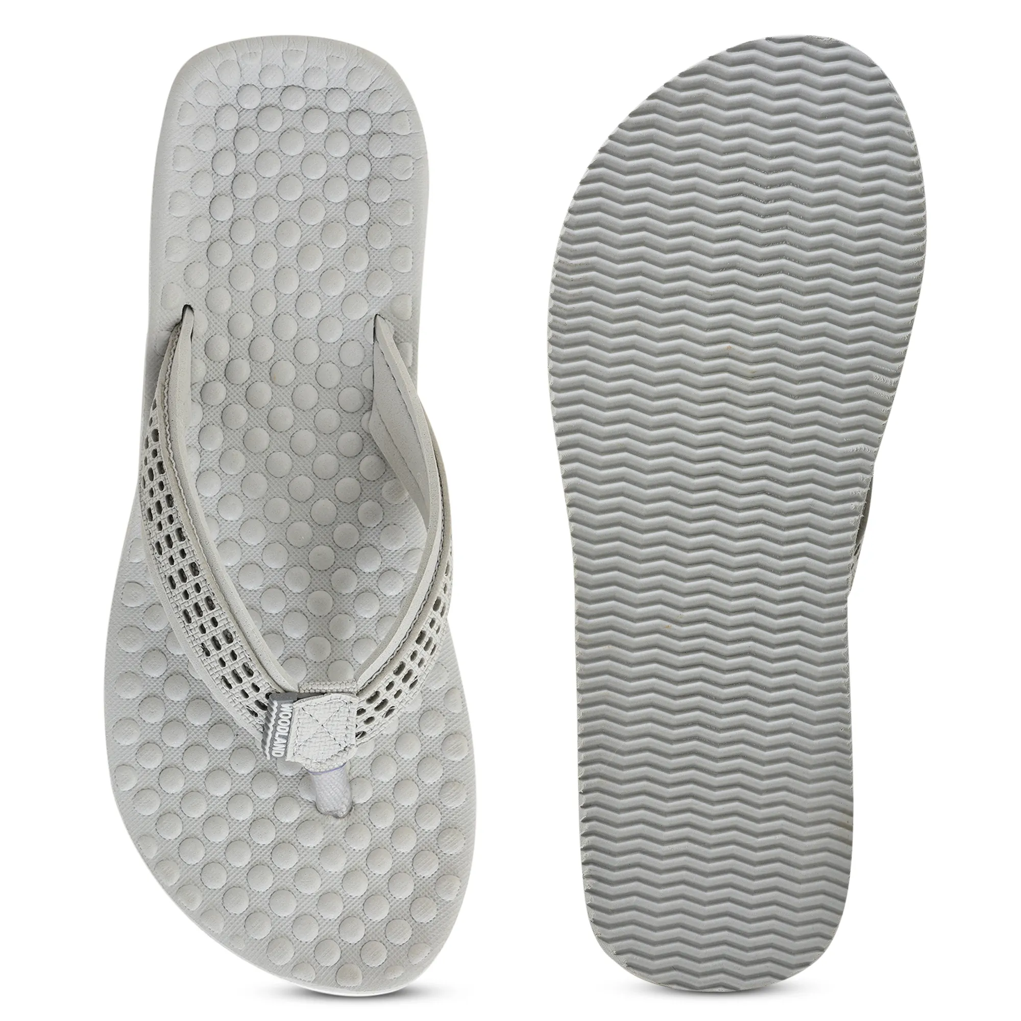 Woodland Women'S LGrey Casual Comfort Flip-Flop Slippers - Thumbnail 9