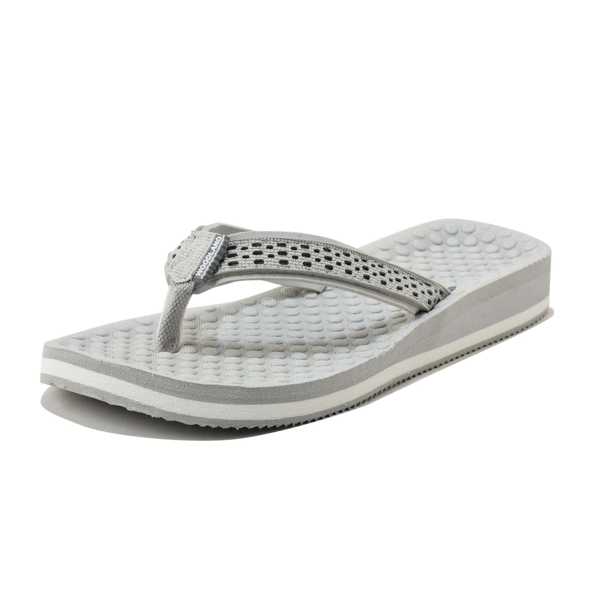 Woodland Women'S LGrey Casual Comfort Flip-Flop Slippers - Thumbnail 11