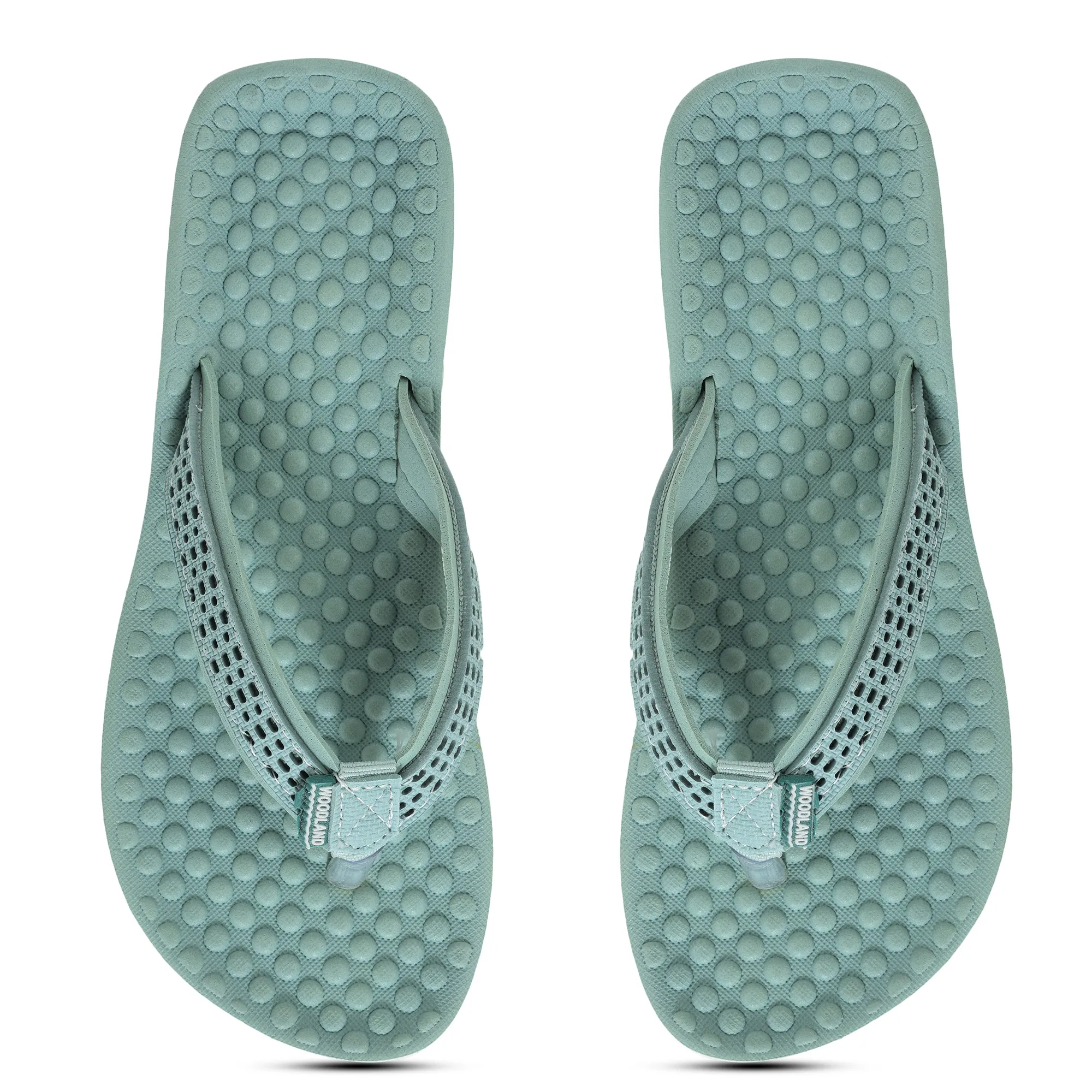Woodland Women'S Mint Casual Comfort Flip-Flop Slippers - Thumbnail 5