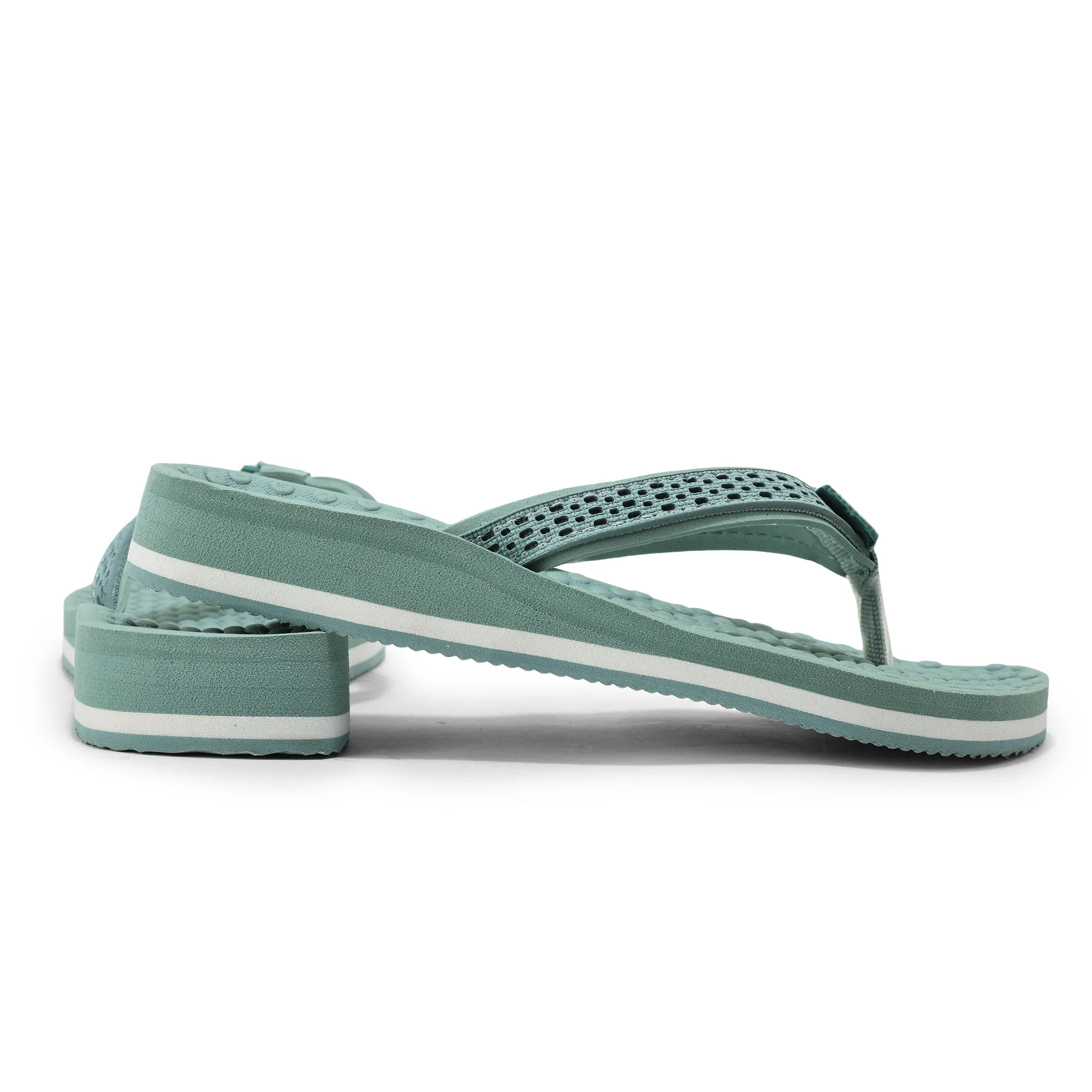 Woodland Women'S Mint Casual Comfort Flip-Flop Slippers - Thumbnail 10