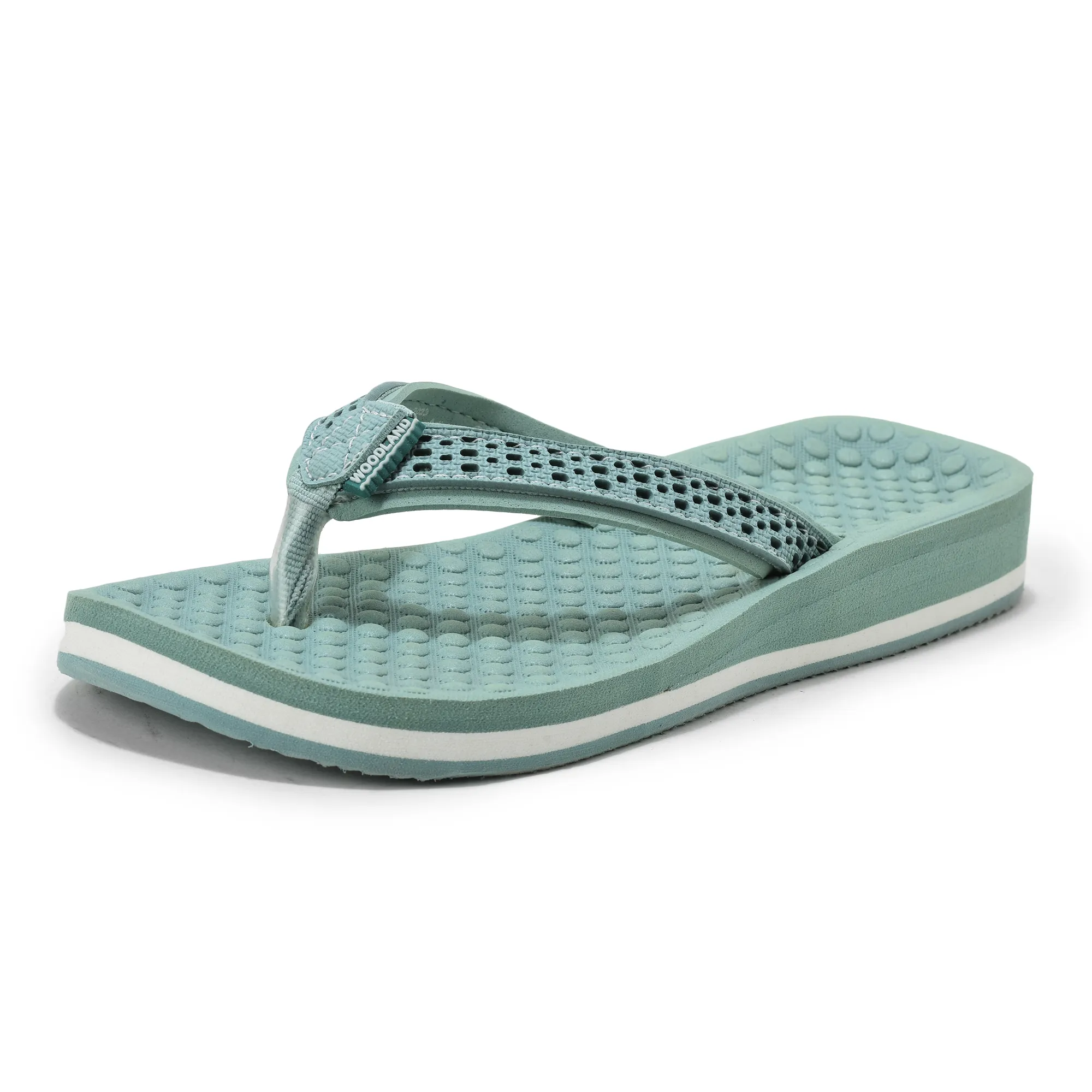 Woodland Women'S Mint Casual Comfort Flip-Flop Slippers - Thumbnail 11