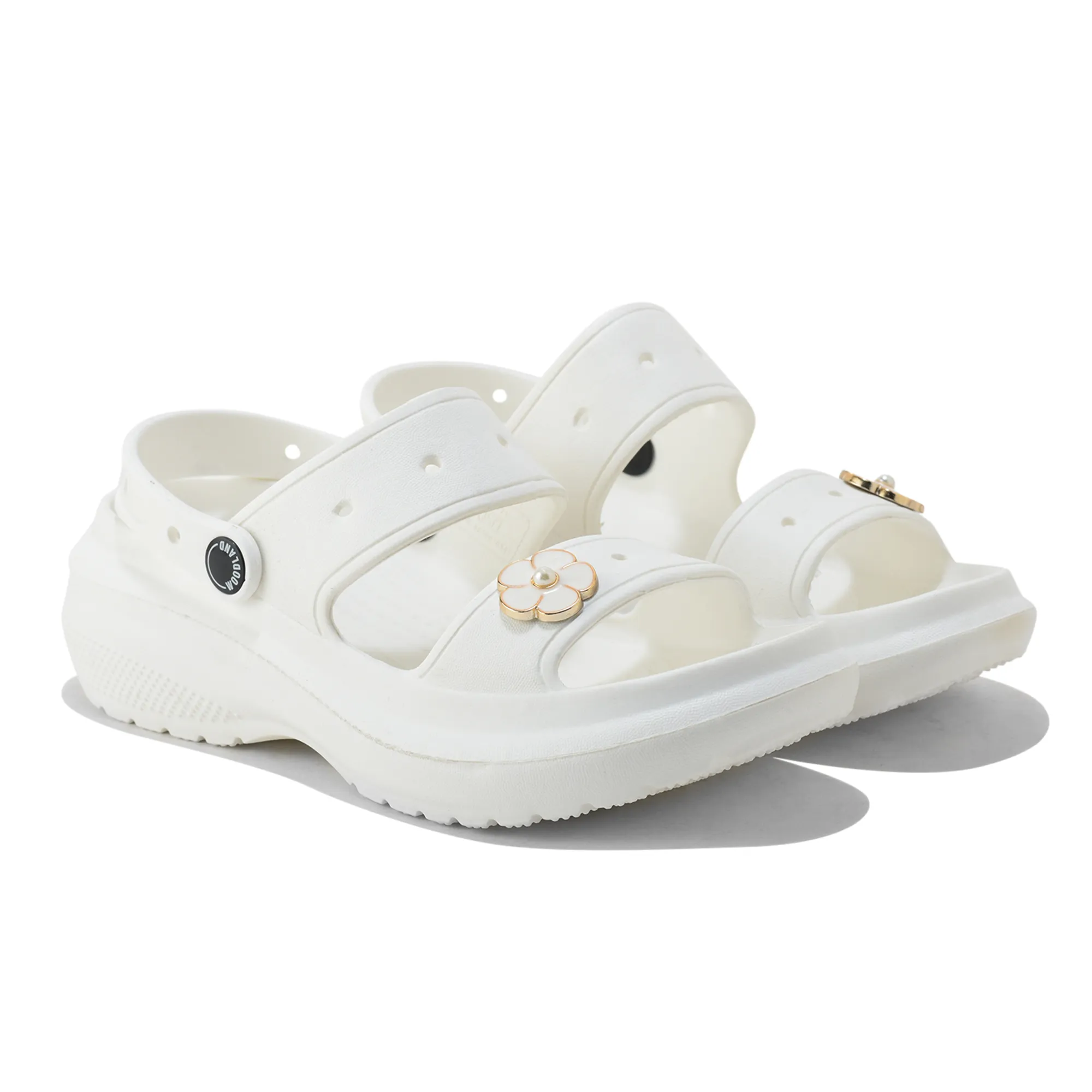 Woodland Women White EVA Floral Comfort Slides - Thumbnail 9