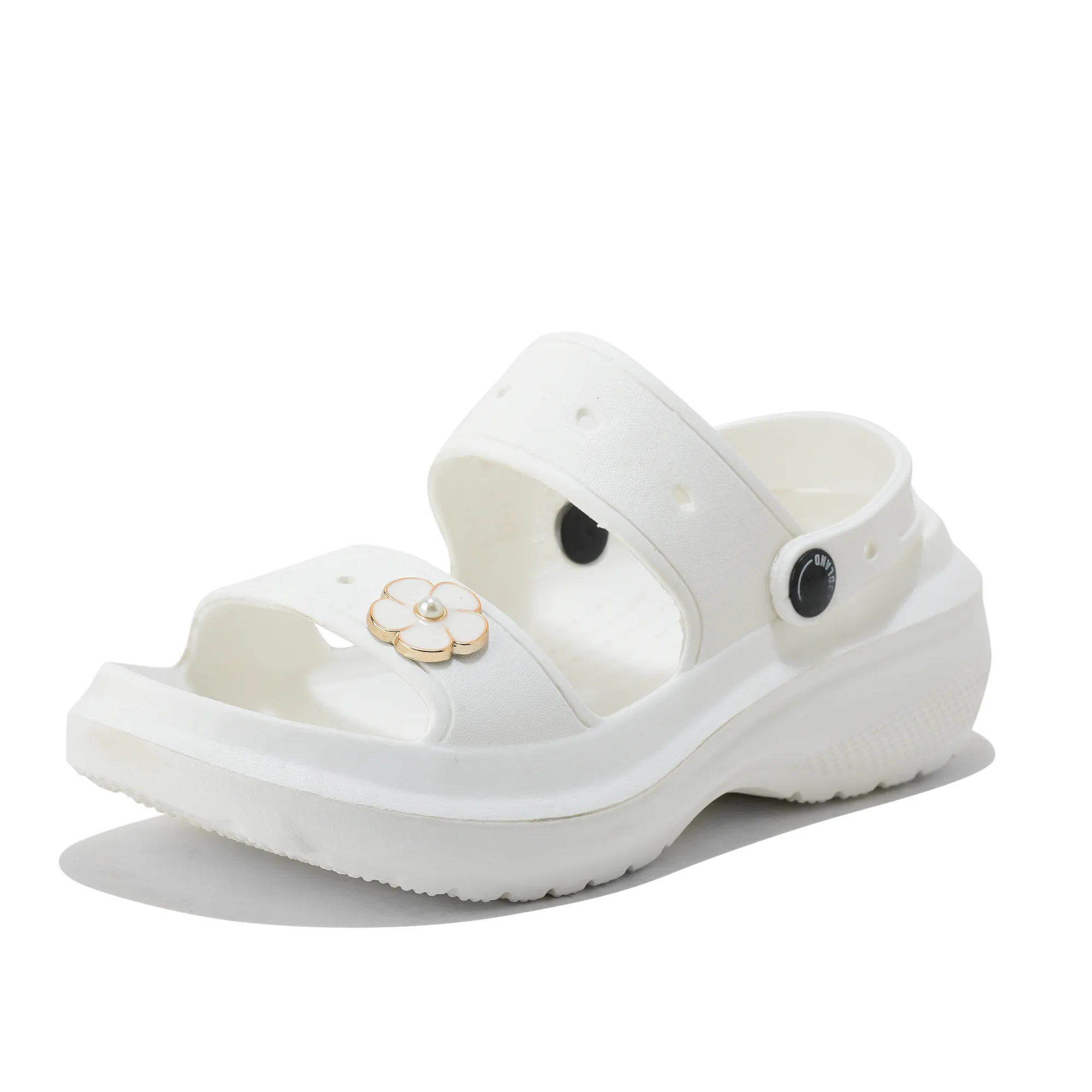 Woodland Women White EVA Floral Comfort Slides - Thumbnail 12