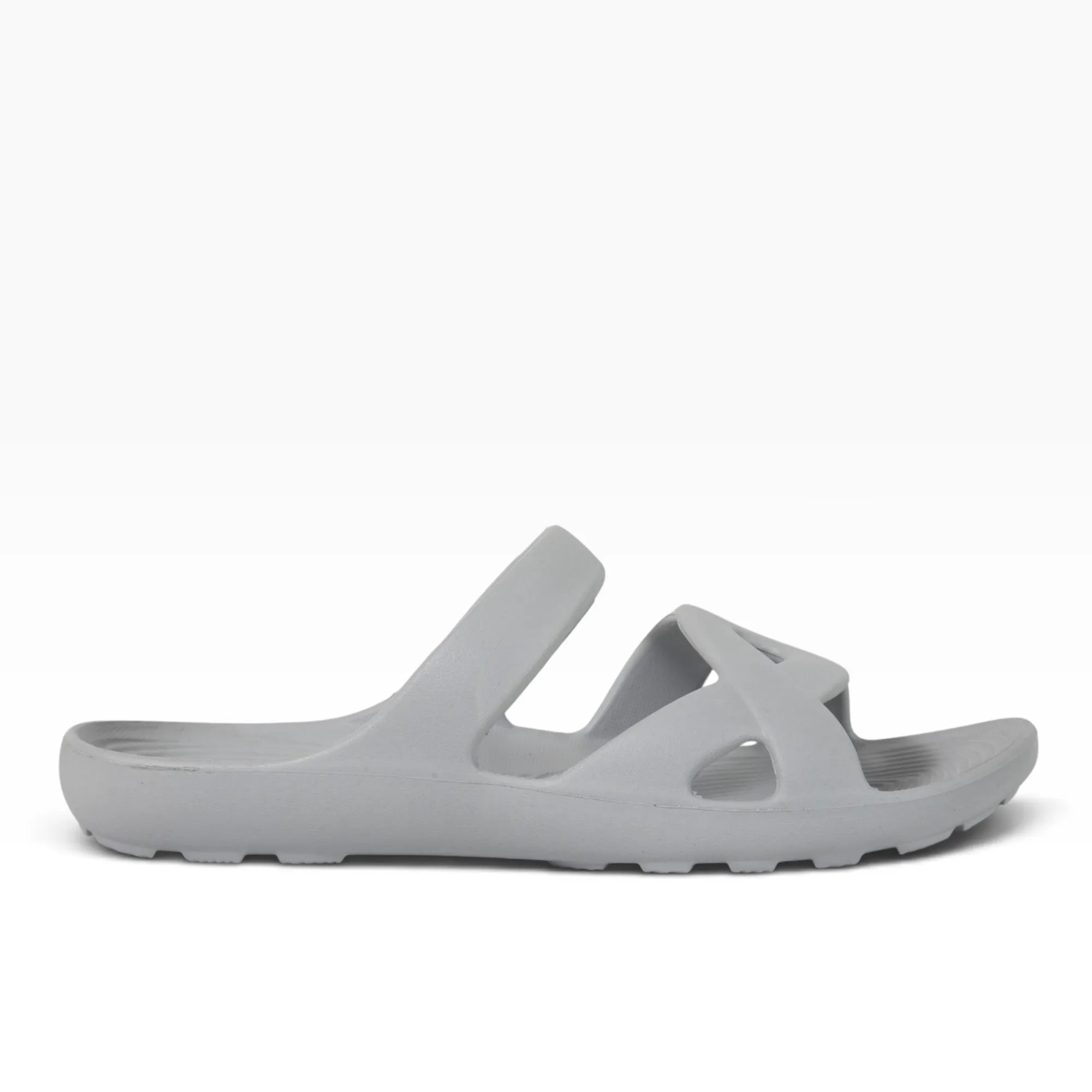 Women Grey EVA Comfort Flip-Flops - Thumbnail 2