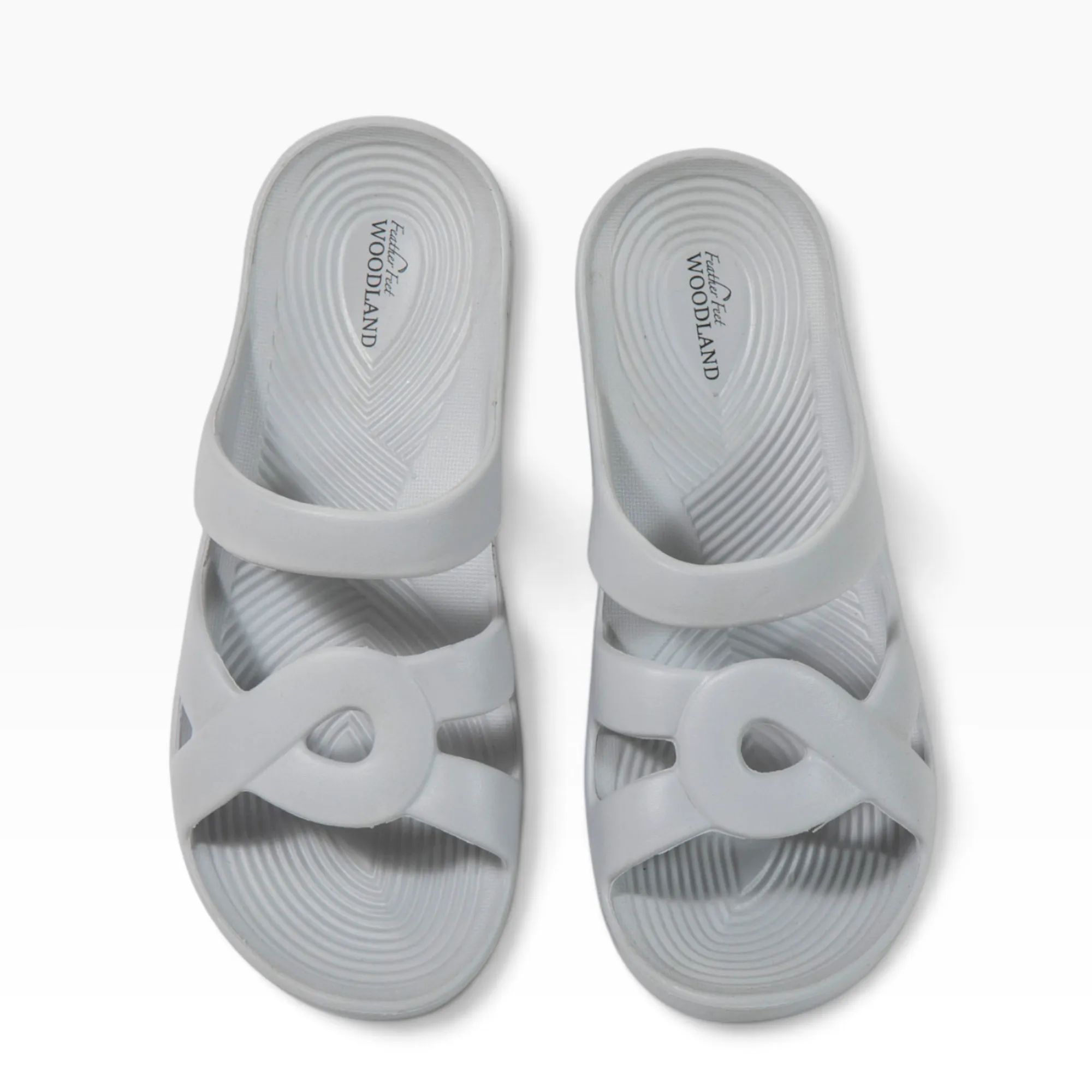 Women Grey EVA Comfort Flip-Flops - Thumbnail 5