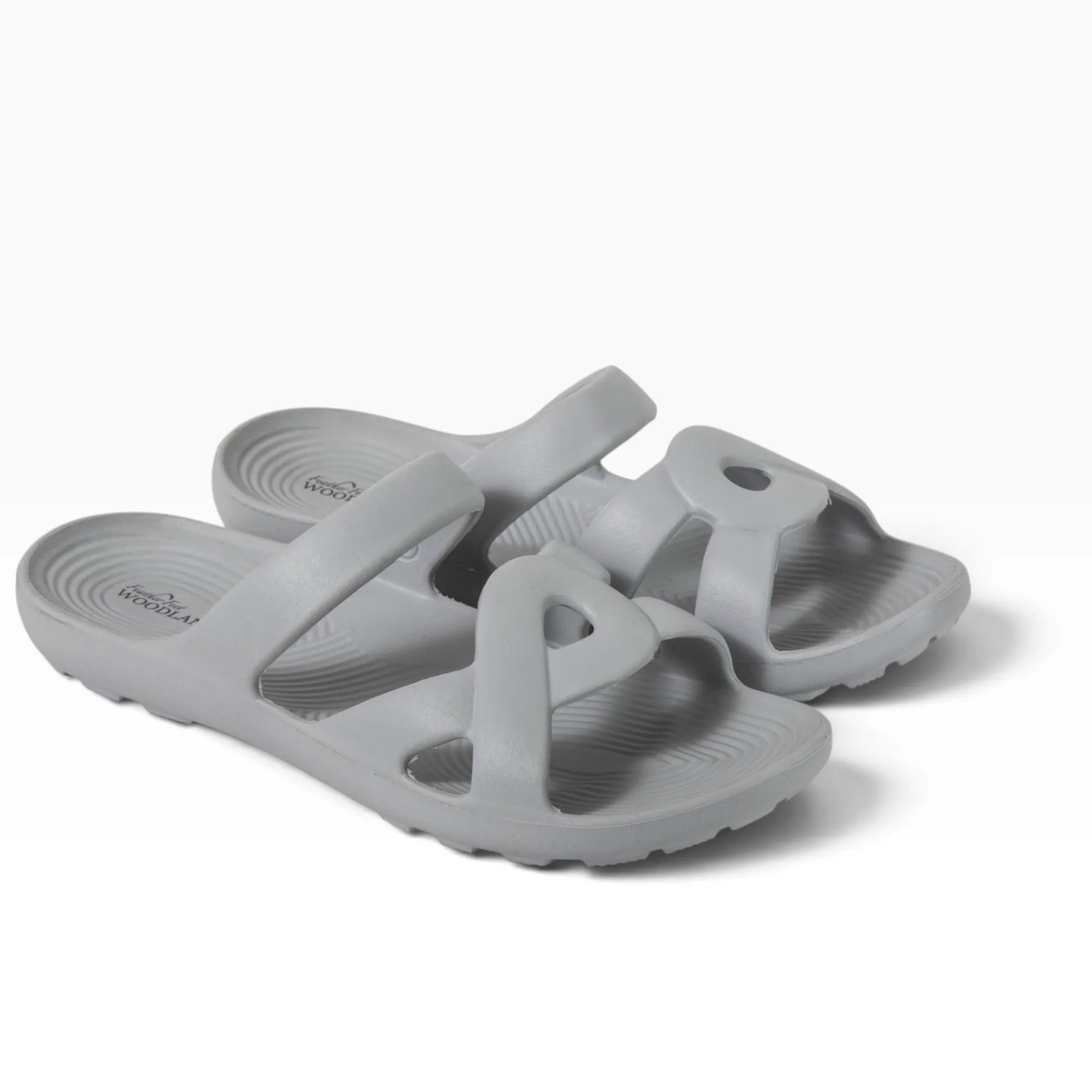 Women Grey EVA Comfort Flip-Flops - Thumbnail 7