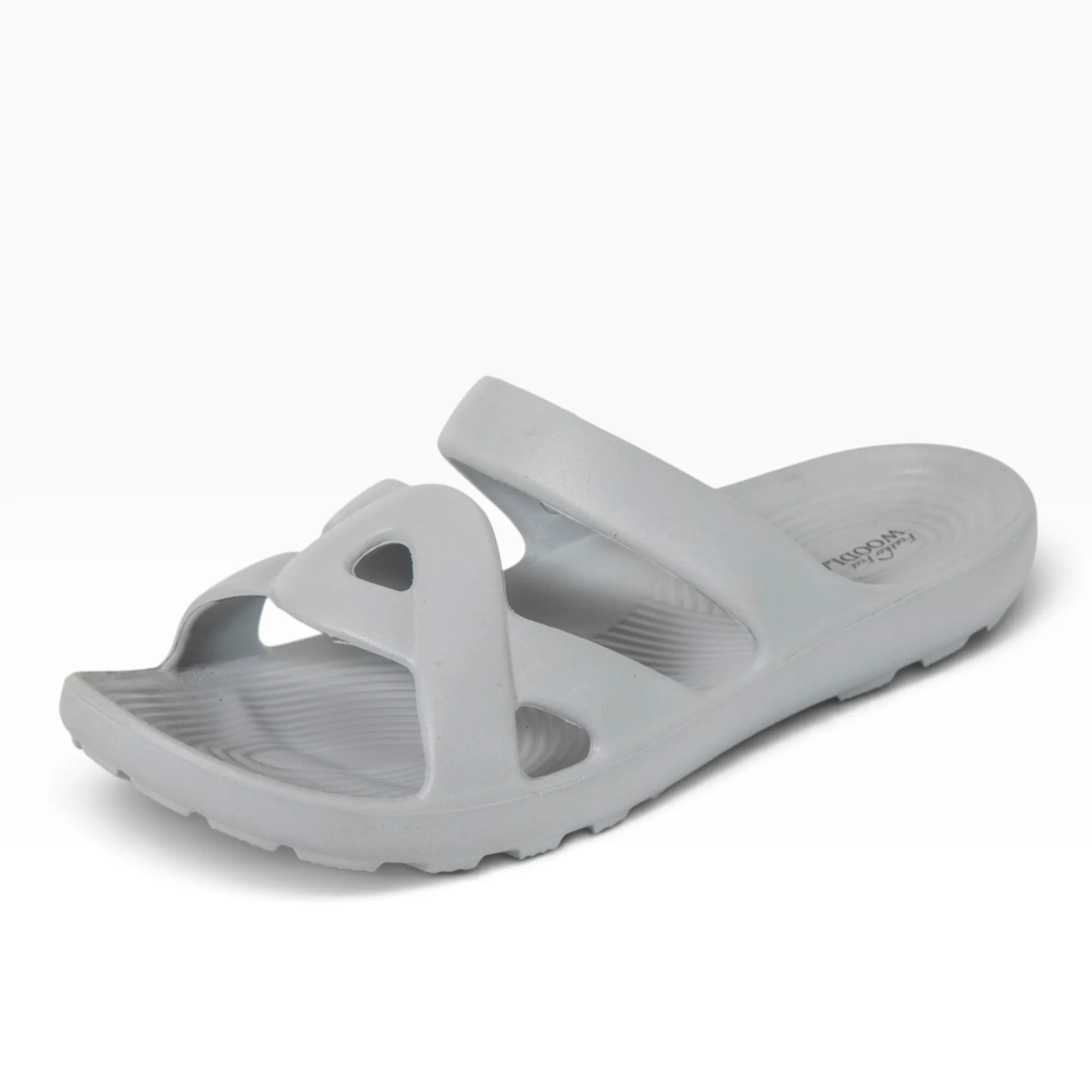 Women Grey EVA Comfort Flip-Flops - Thumbnail 9