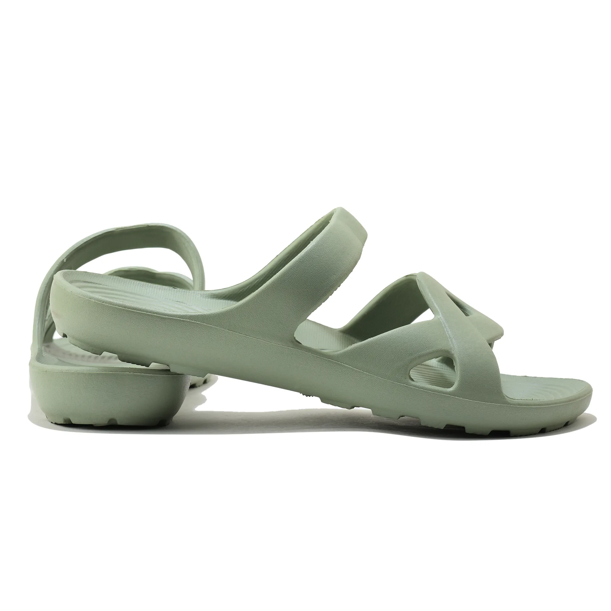 Women Sage Green EVA Comfort Flip-Flops - Thumbnail 10