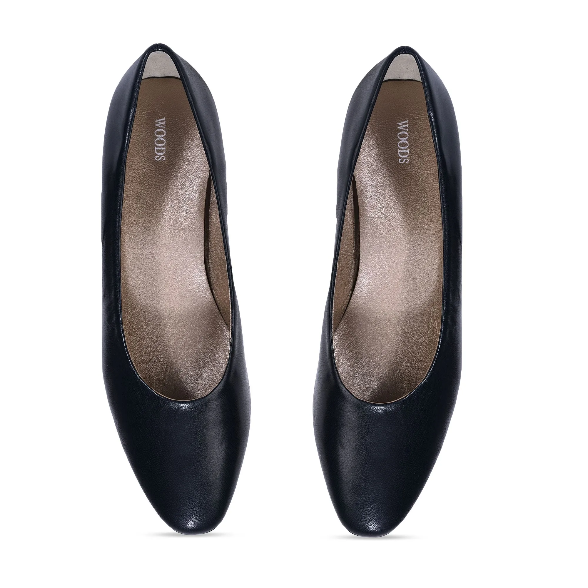 Blue block heel slip-on shoes - Thumbnail 3