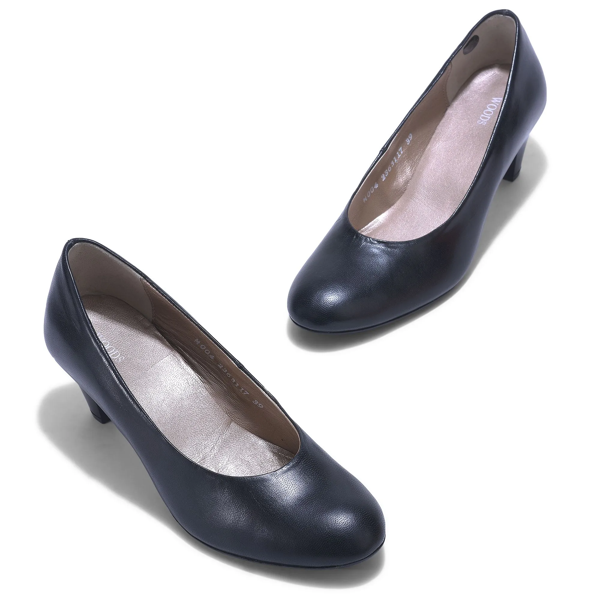 BLACK high heel shoes for women - Thumbnail 2