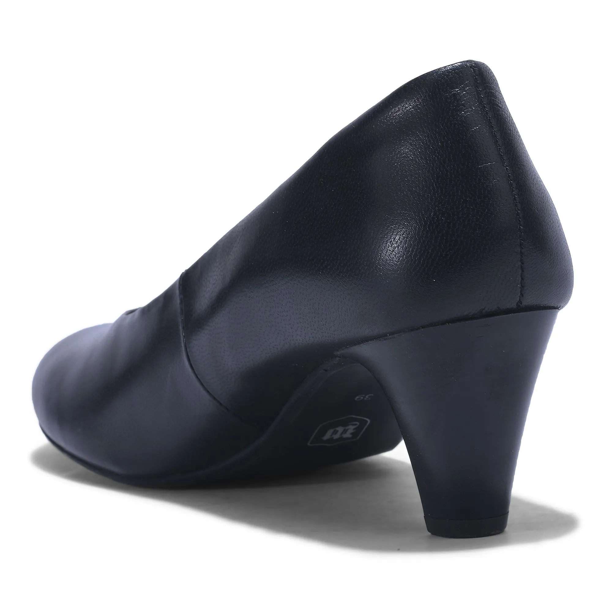 BLACK high heel shoes for women - Thumbnail 5