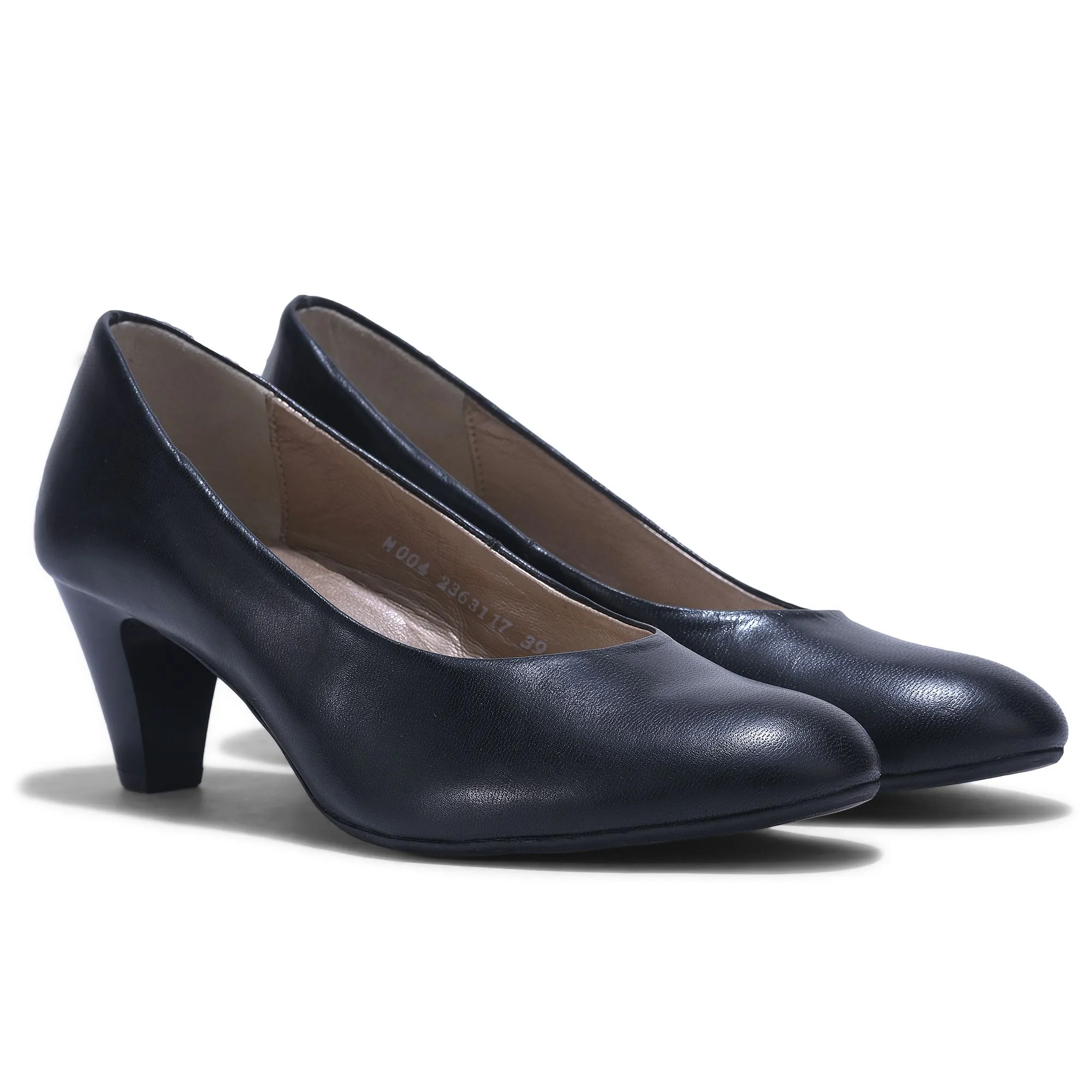 BLACK high heel shoes for women - Thumbnail 6