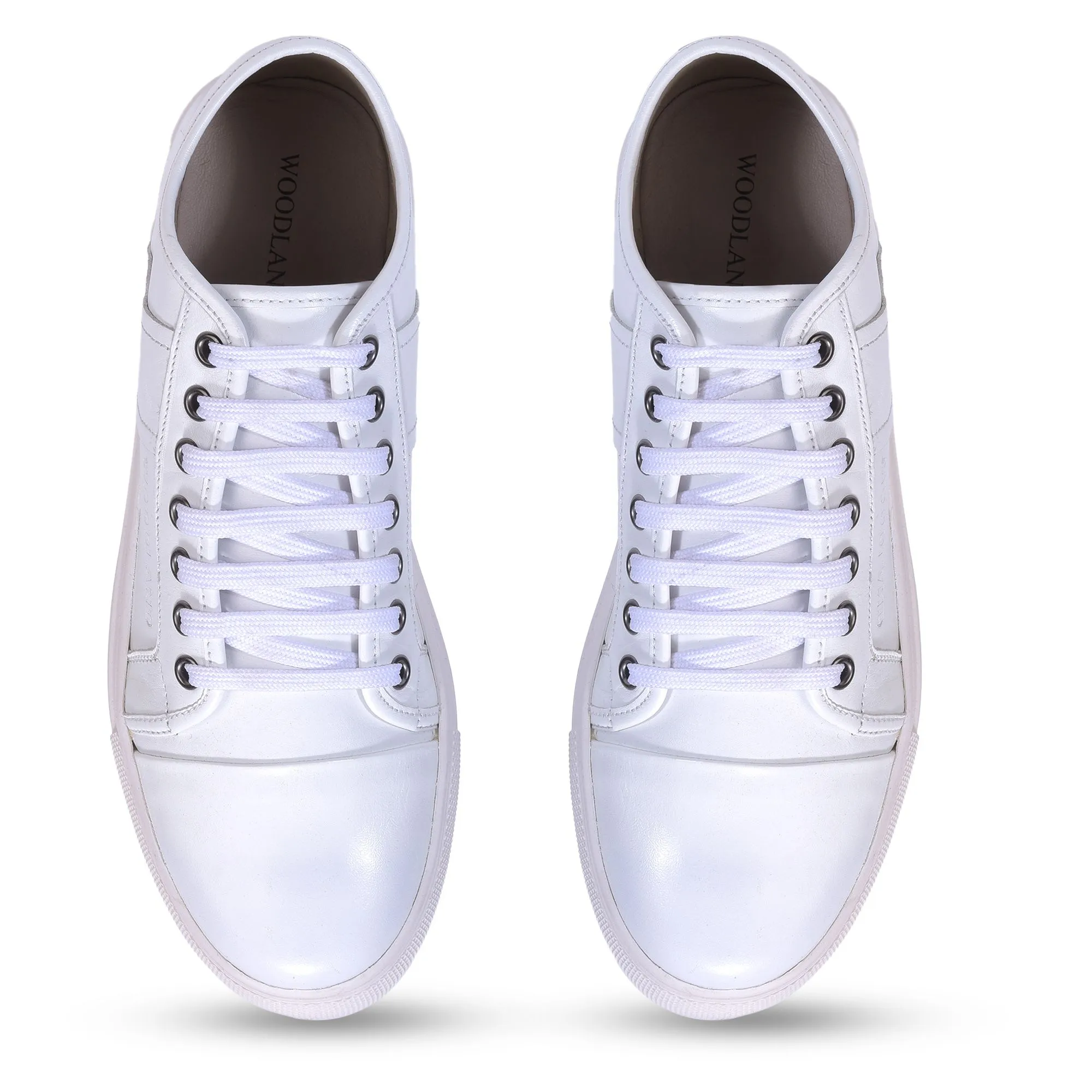 White casual sneakers for women - Thumbnail 3
