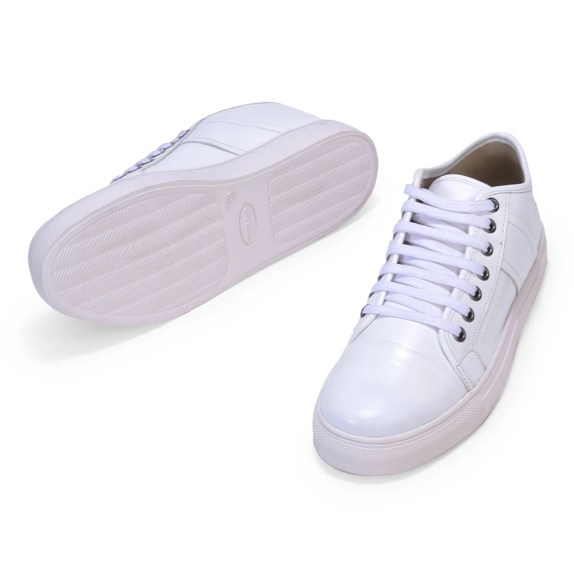 White casual sneakers for women - Thumbnail 4