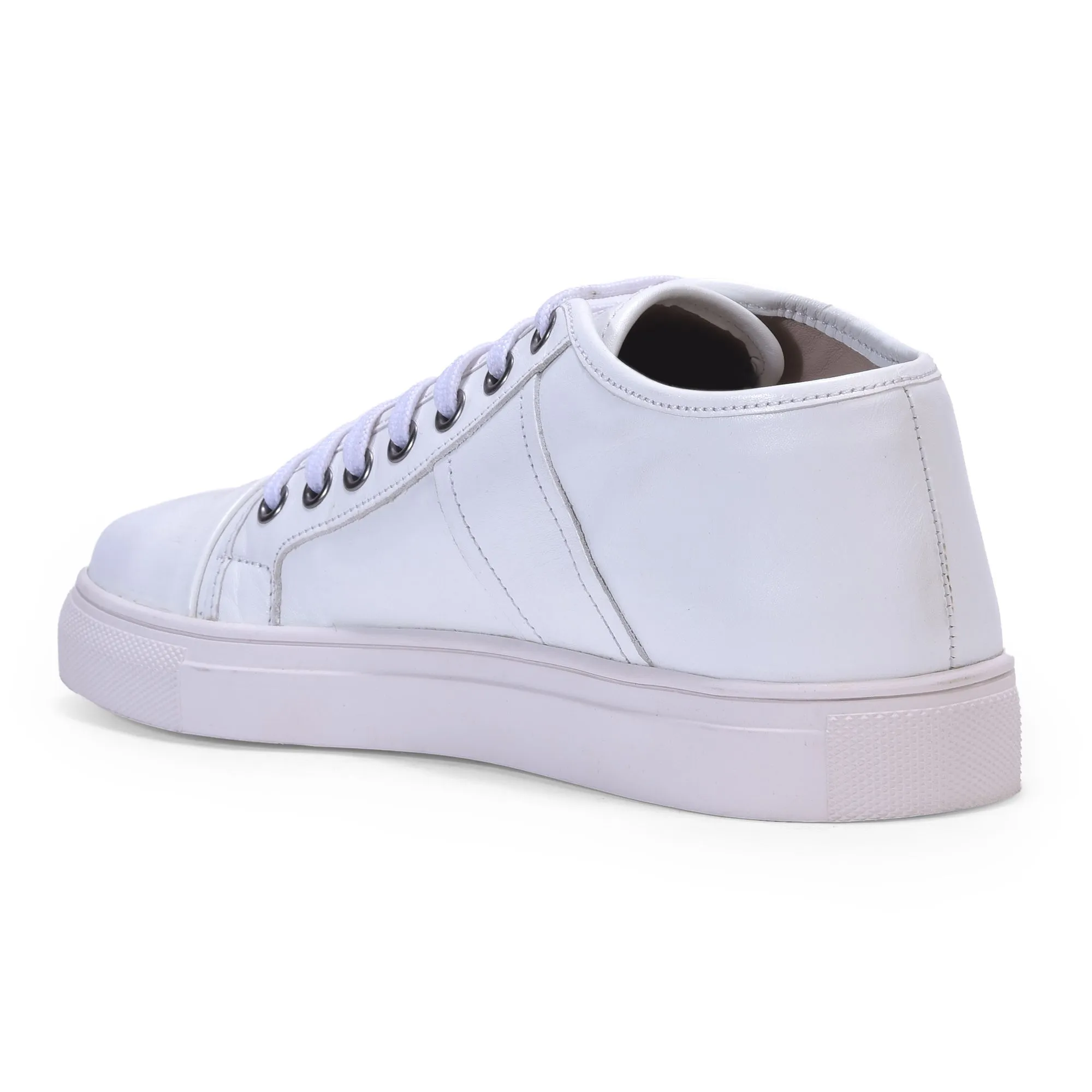 White casual sneakers for women - Thumbnail 5