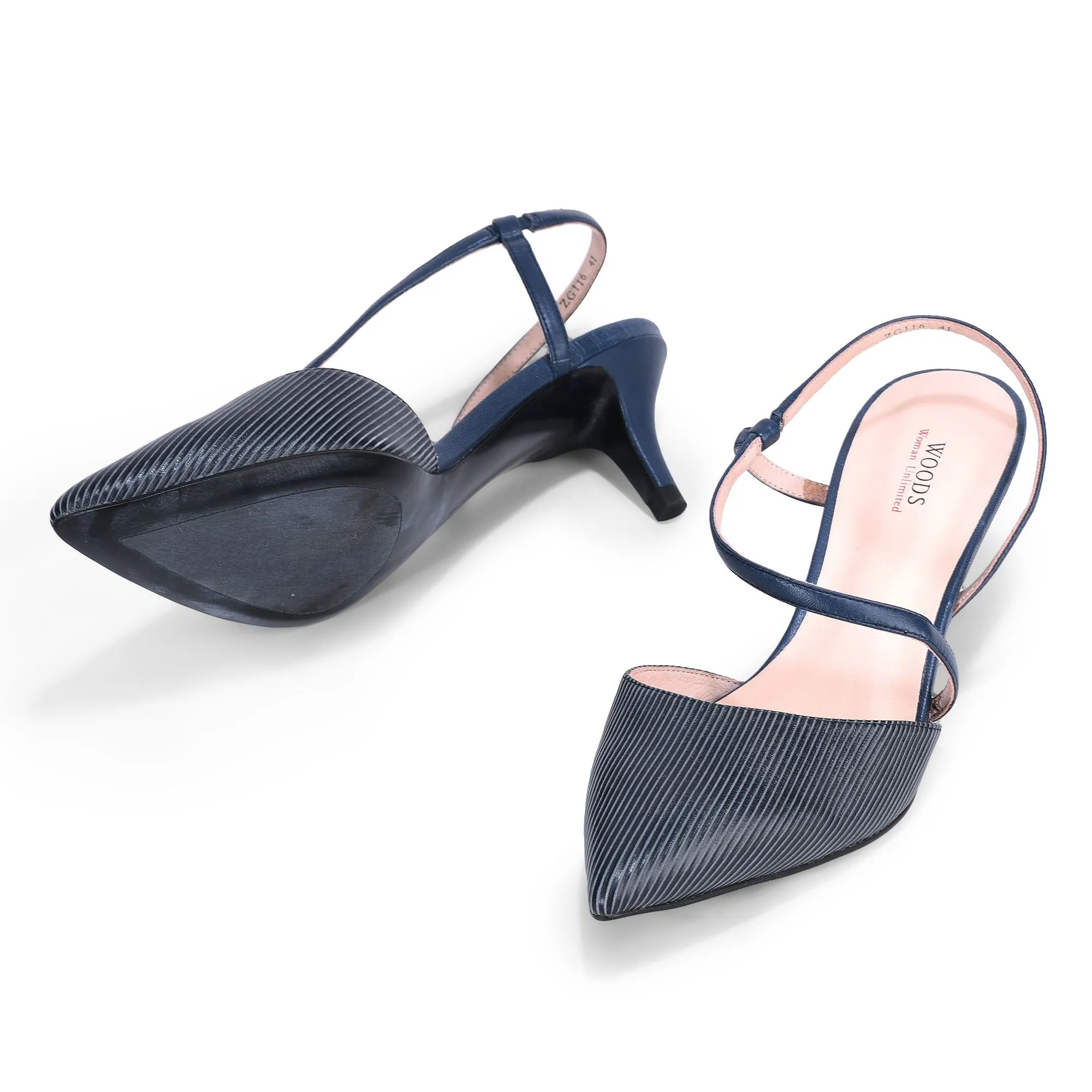 Blue strappy sandal - Thumbnail 4