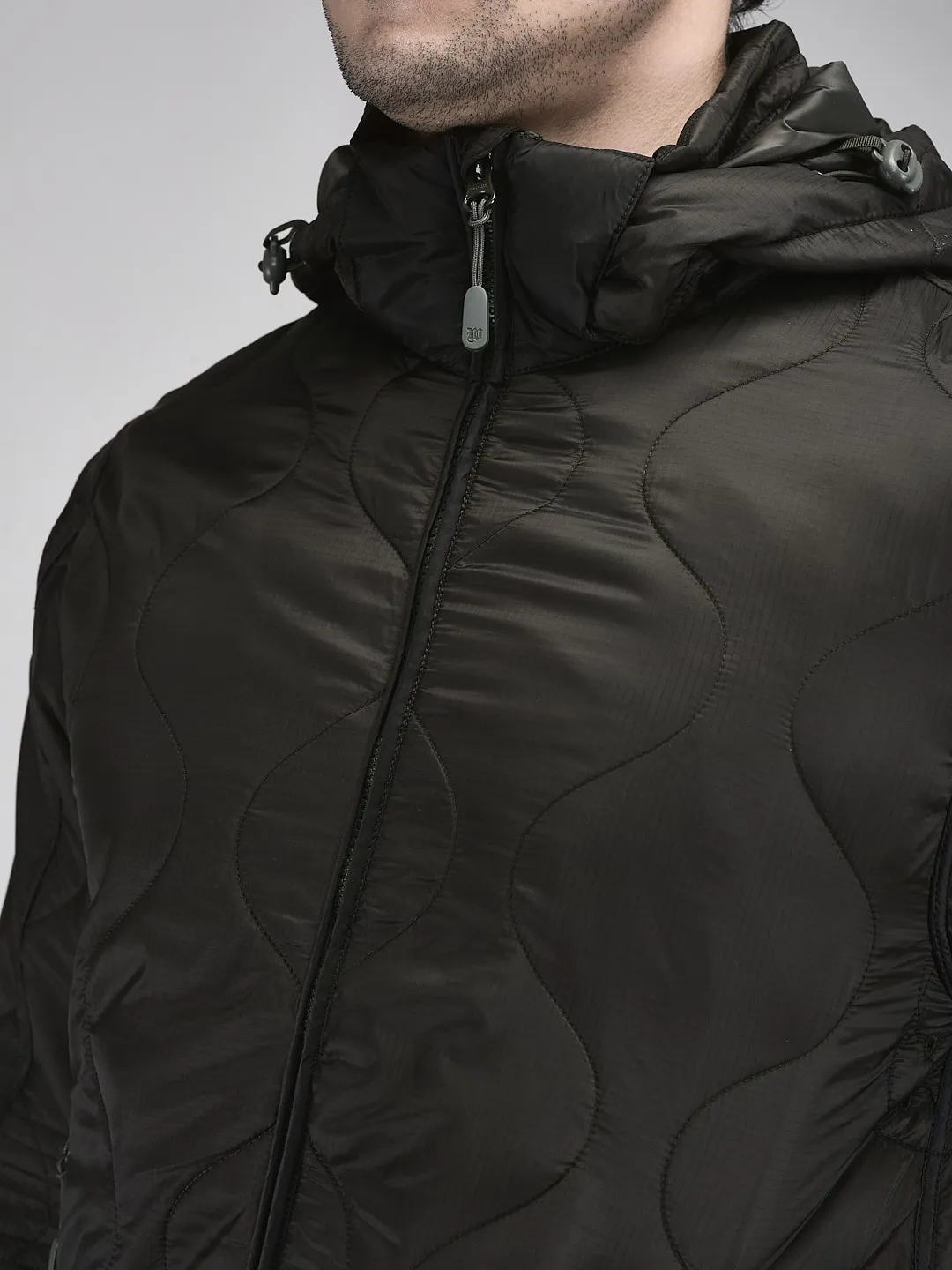 Men Dolive Quilted Hooded Jacket - Thumbnail 4