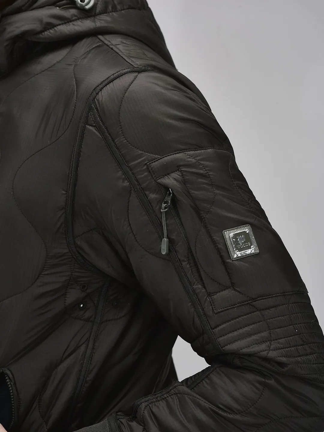 Men Dolive Quilted Hooded Jacket - Thumbnail 5
