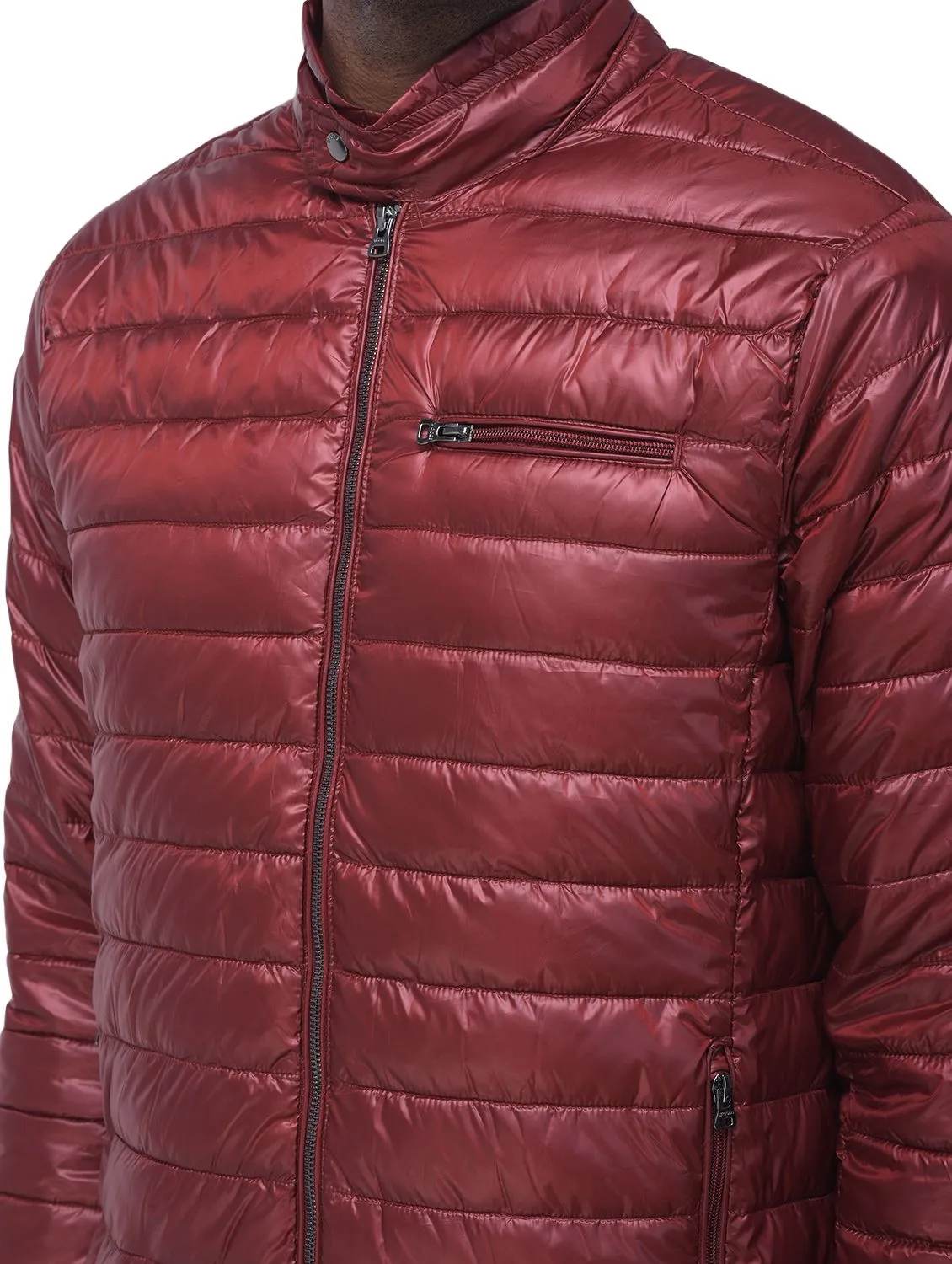 Rust quilted jacket - Thumbnail 3