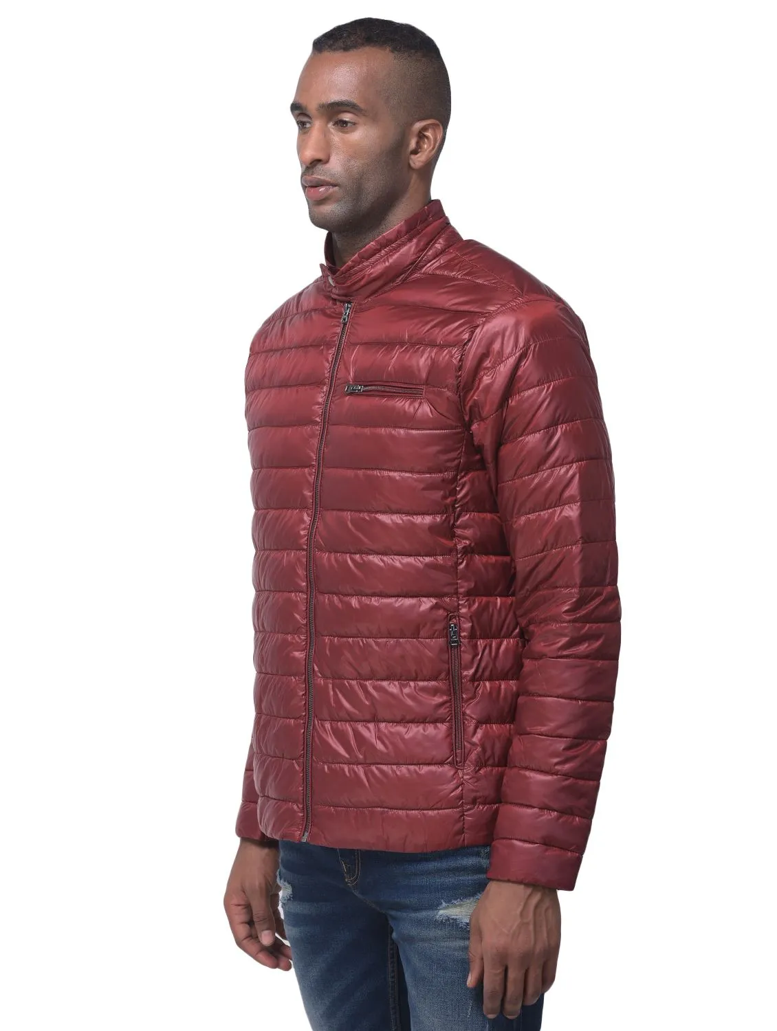 Rust quilted jacket - Thumbnail 6