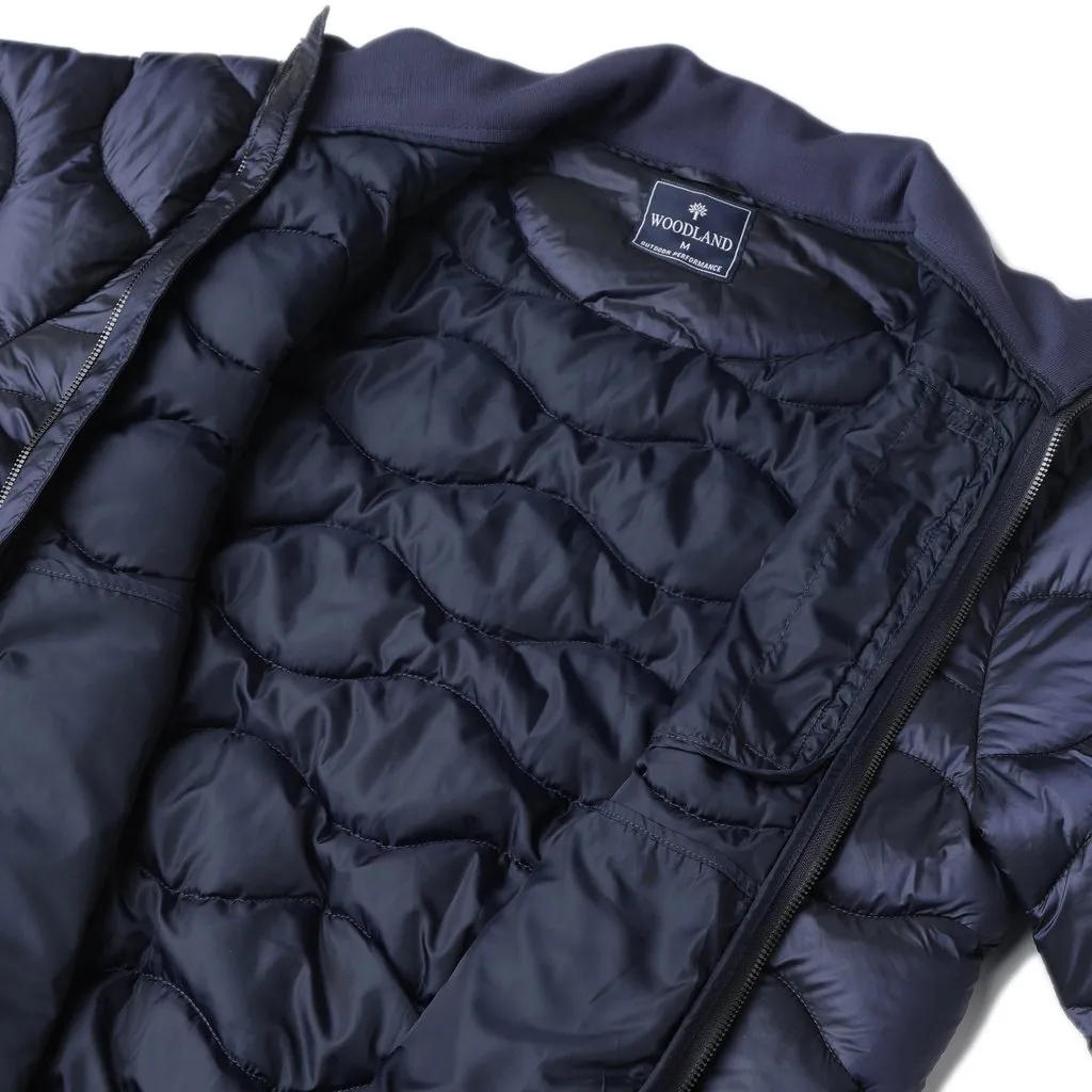 Metallic navy Quilted Jacket - Thumbnail 4