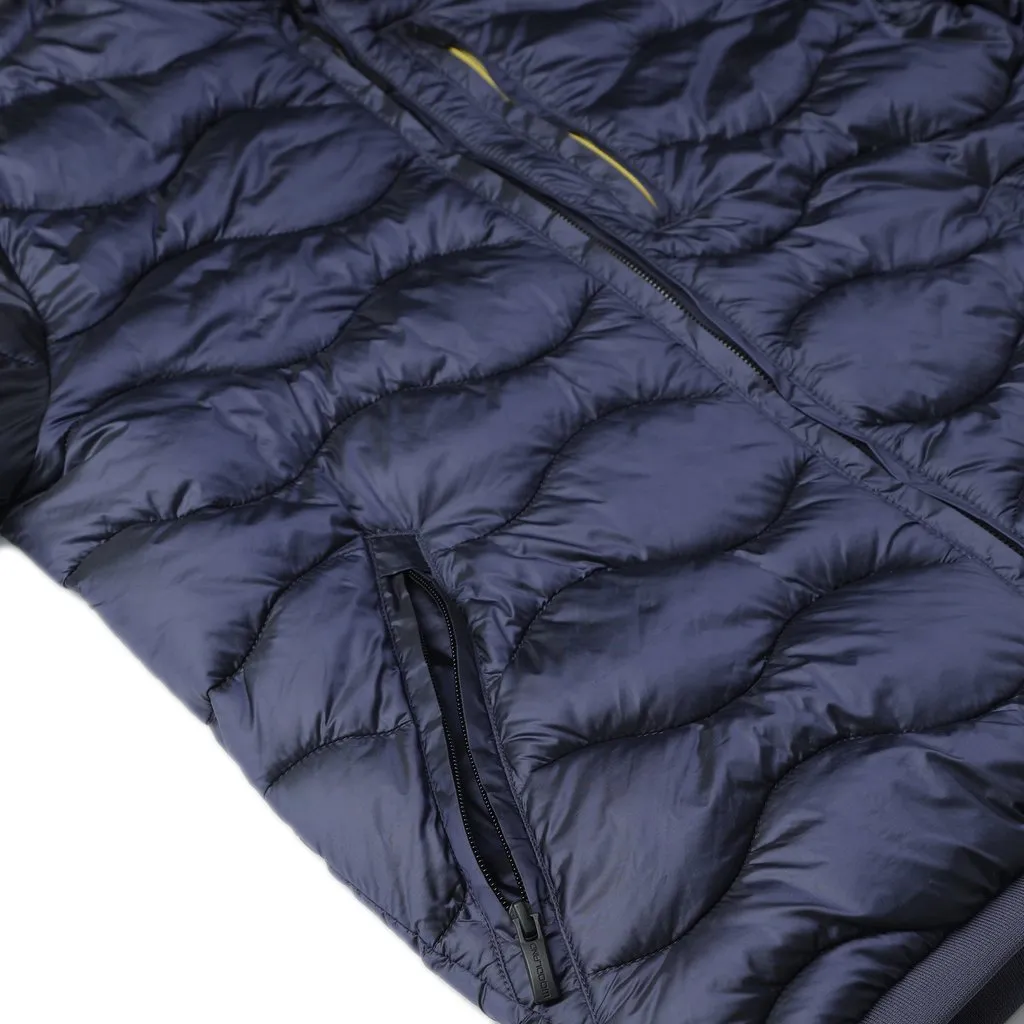 Metallic navy Quilted Jacket - Thumbnail 5
