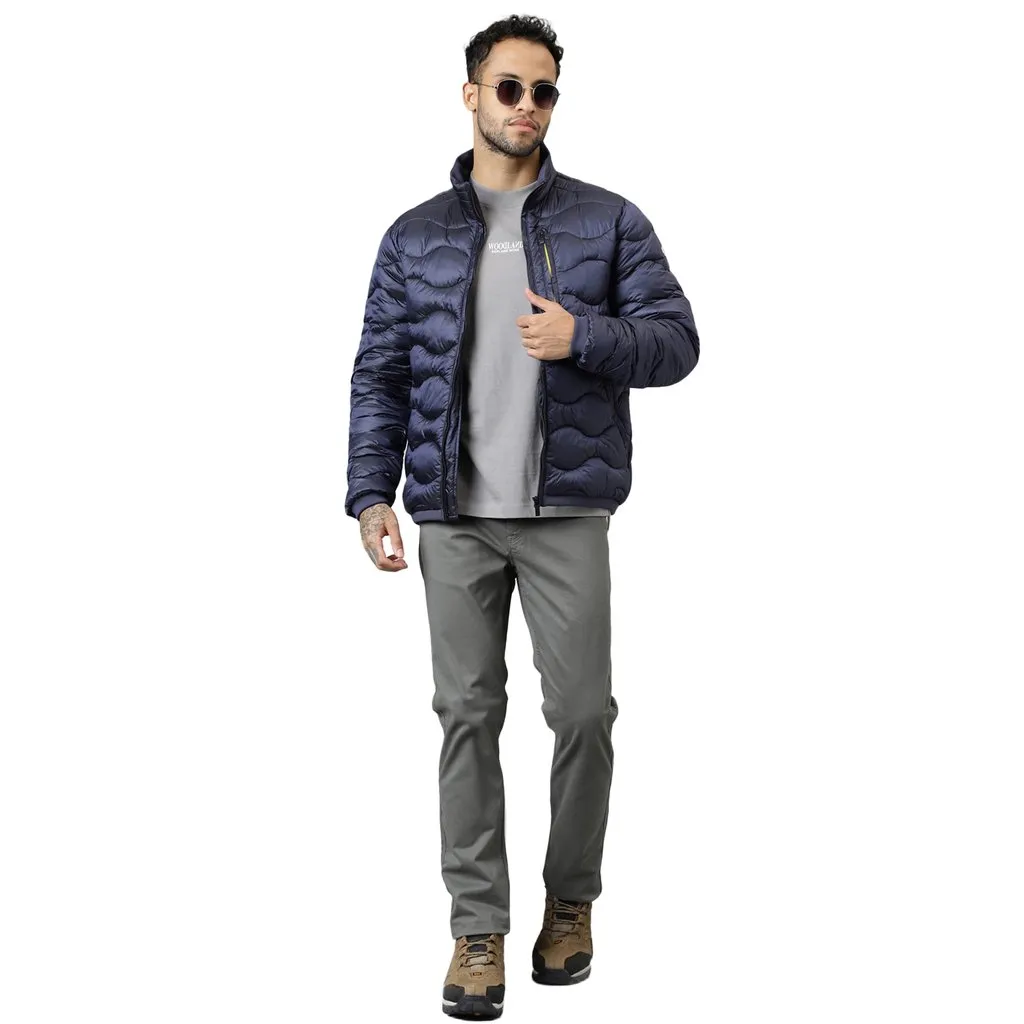 Metallic navy Quilted Jacket - Thumbnail 9