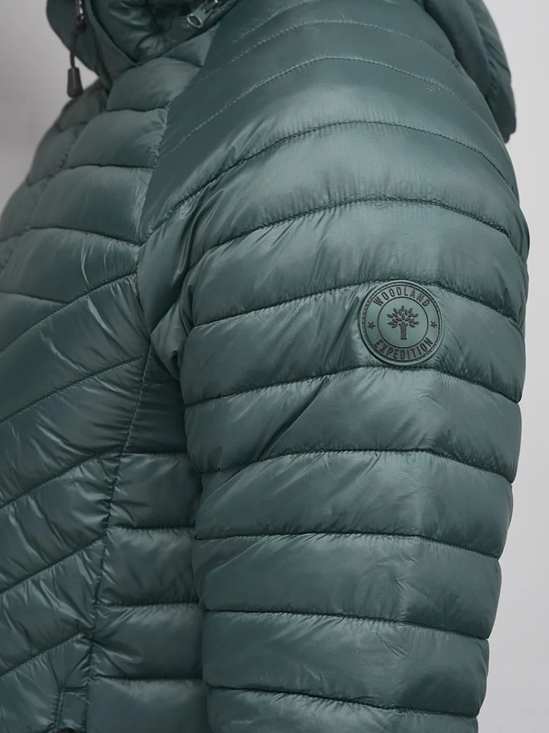 BGreen jacket for men with hood - Thumbnail 5