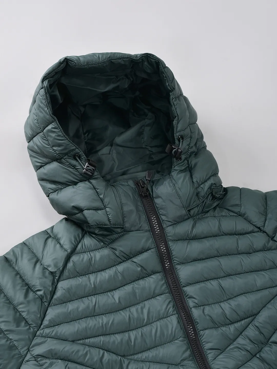 BGreen jacket for men with hood - Thumbnail 7
