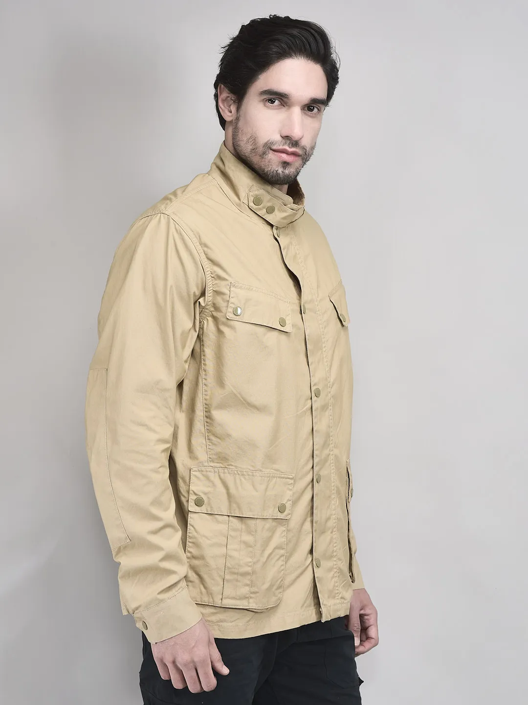 Woodland Safari Cotton Jacket For Men - Thumbnail 2