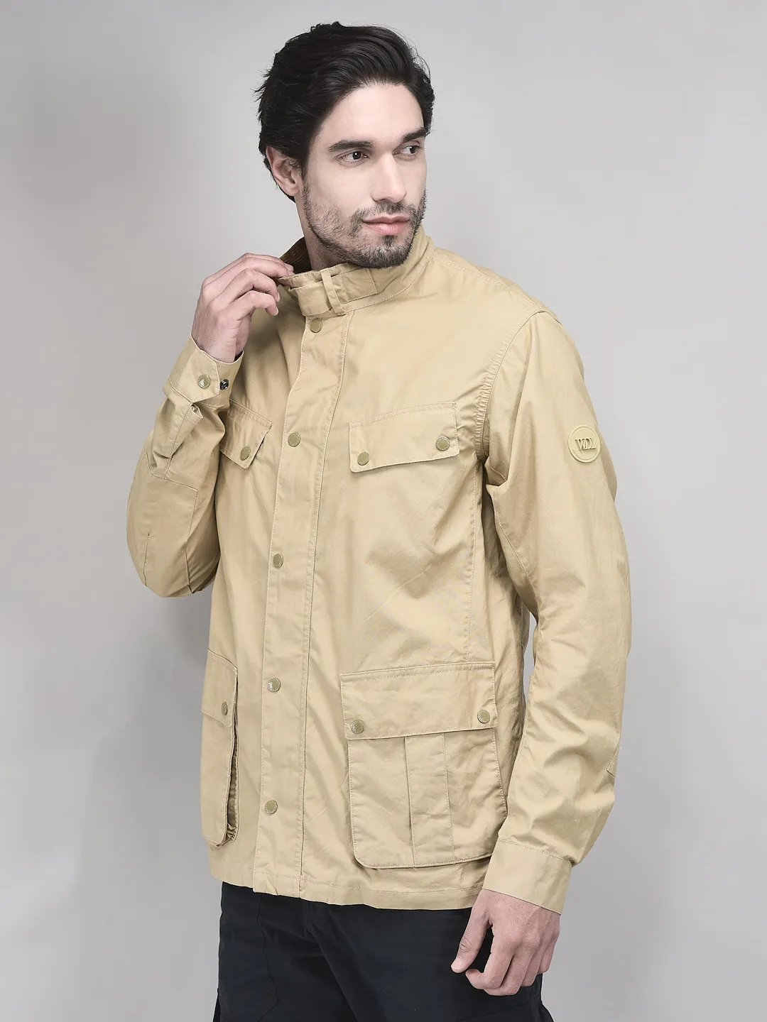 Woodland Safari Cotton Jacket For Men - Thumbnail 3