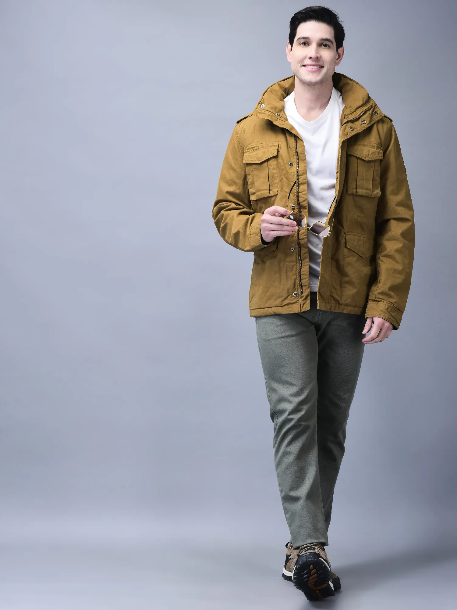 Camel jacket for men - Thumbnail 8