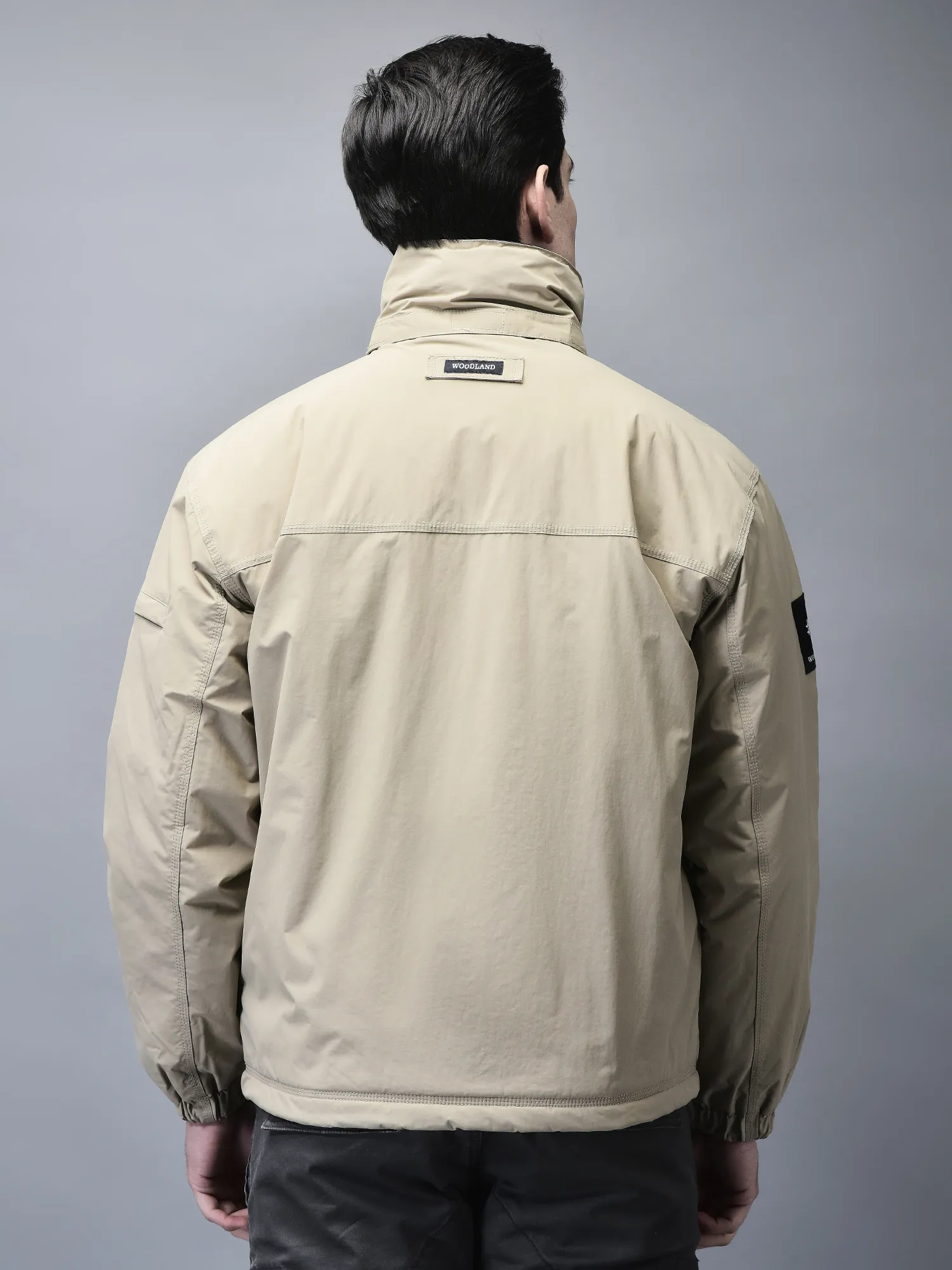 Beige jacket for men - Thumbnail 5