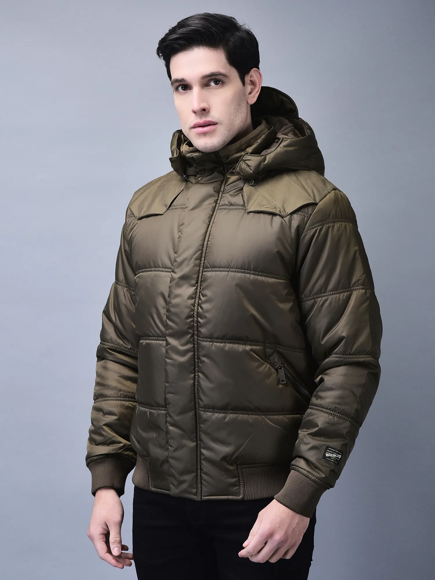 H Gold jacket for men with hood - Thumbnail 2