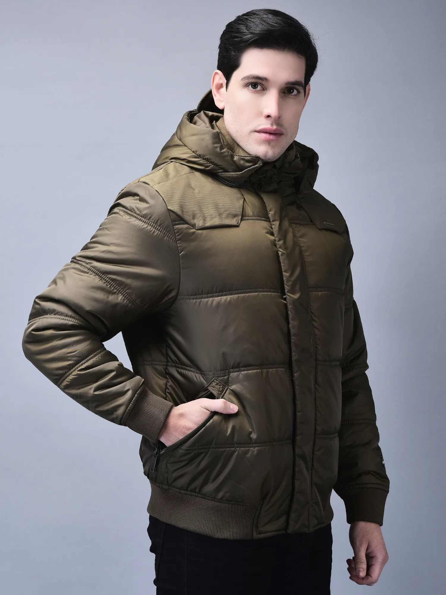 H Gold jacket for men with hood - Thumbnail 3