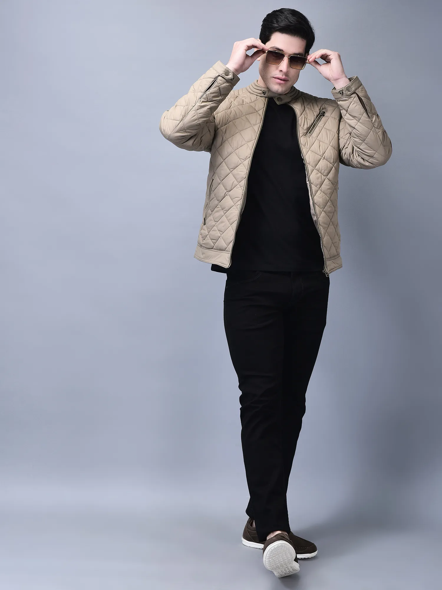 Beige jacket for men - Thumbnail 7