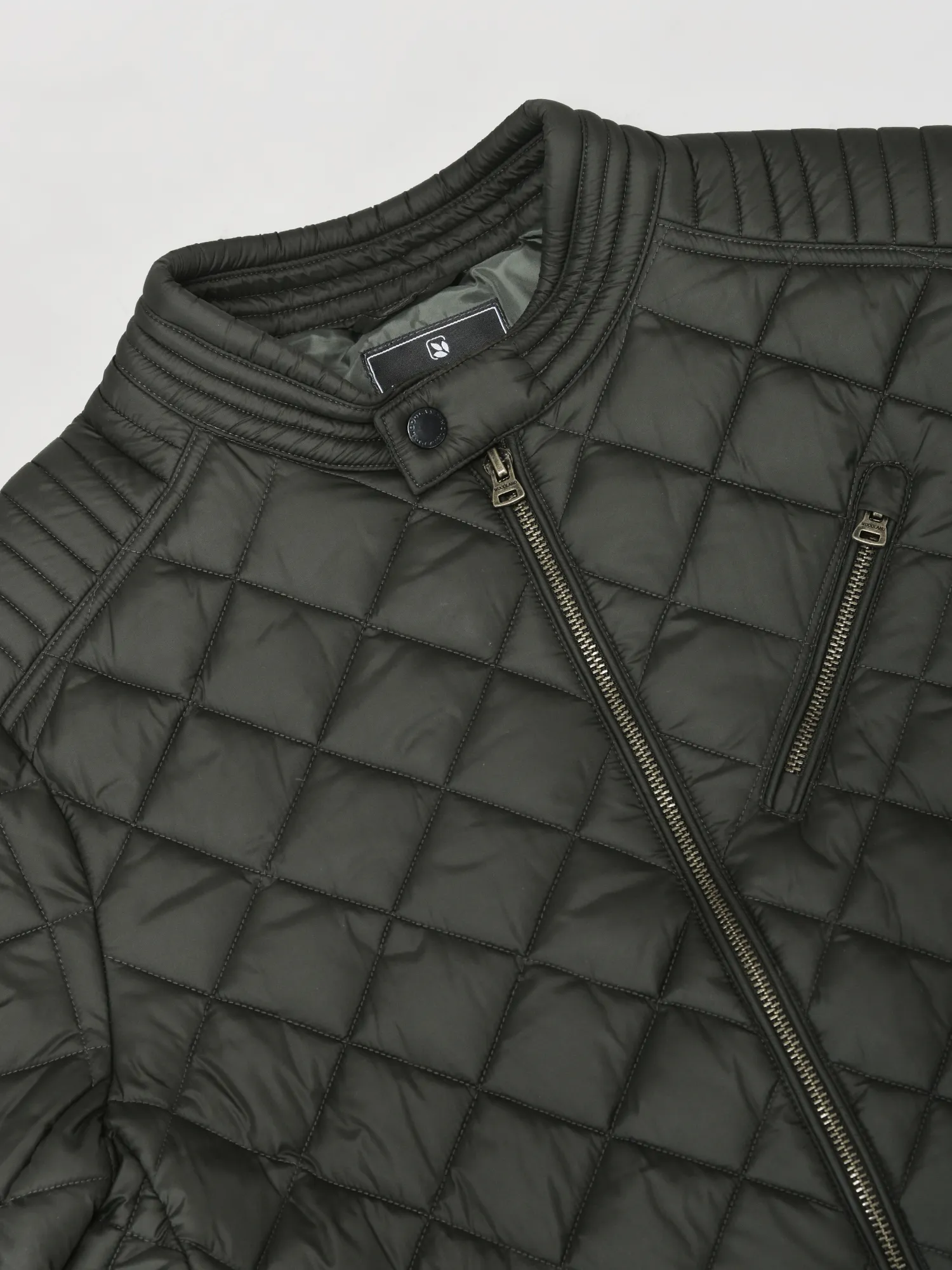 Olive jacket for men - Thumbnail 5